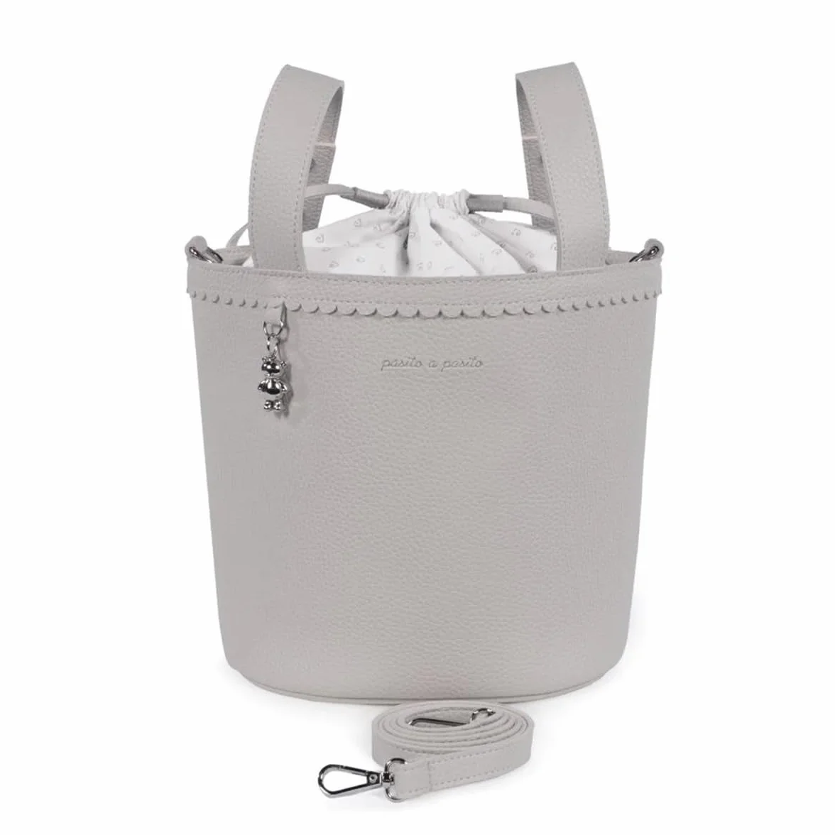 Pasito a Pasito BORSA BUCKET ICON SMOKE, grigio