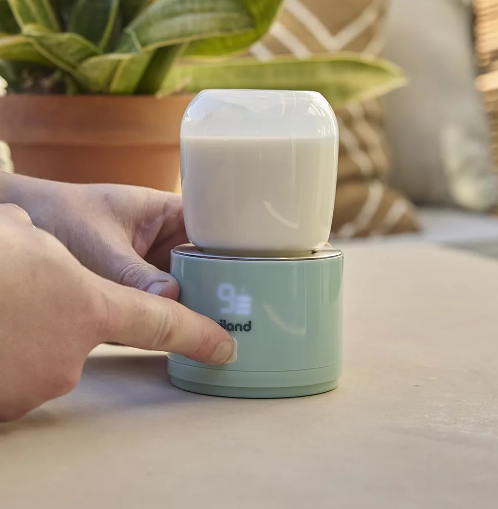 Miniland Scaldabagno portatile, leggero e compatto, con adattatori per biberon e cavo di ricarica, ideale per viaggi e passeggiate, accessori di alimentazione | Warmy On the Go