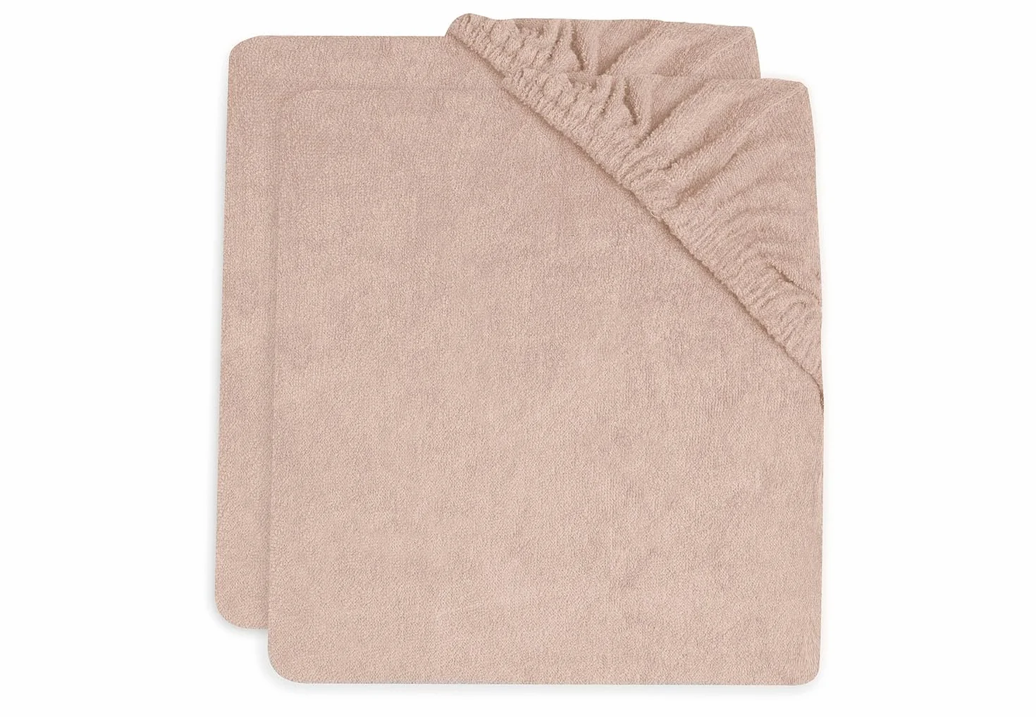 Jollein Fodere per fasciatoio – Wild Rose – Confezione da 2 – 50 x 70 cm – spugna di cotone – Rivestimento fasciatoio – rosa antico