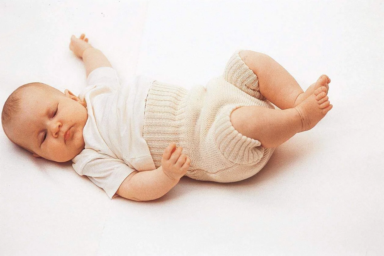 Disana Knitted Nappy cover 62/68 grigio