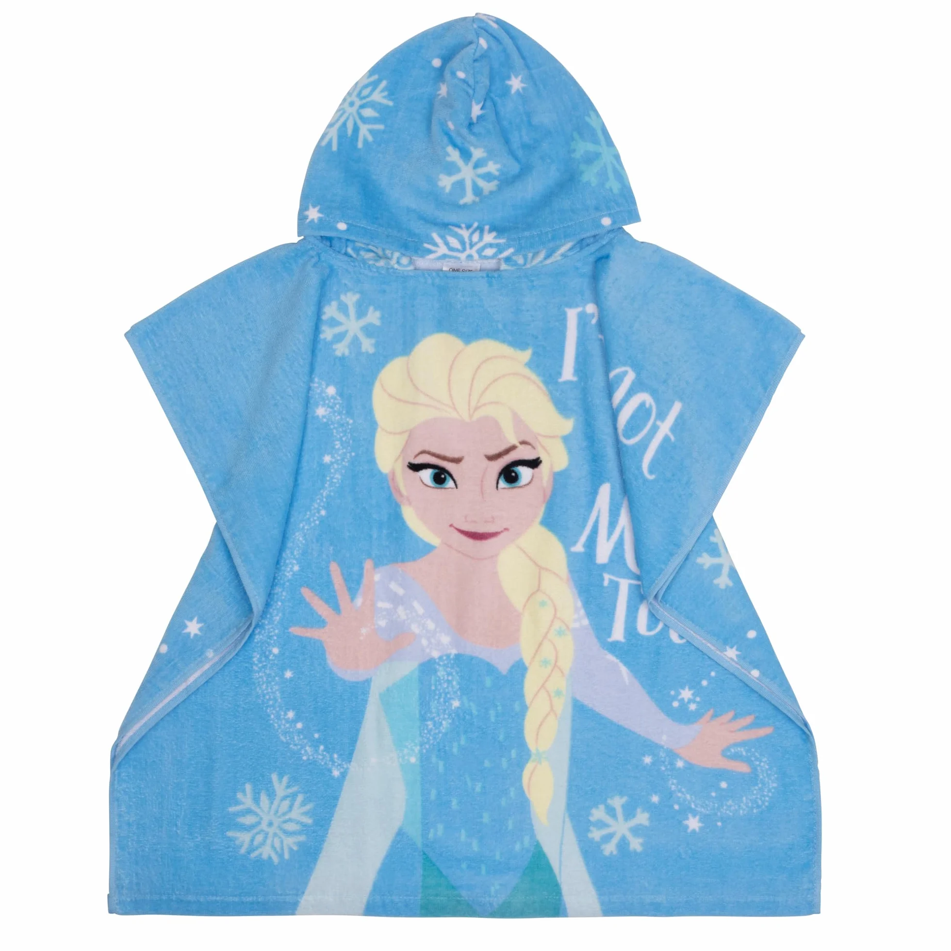 Disney Frozen La Regina dei Ghiacci, Elsa, Poncho da Bagno per Bambini, Asciugamano da Spiaggia per Bambini Teli Mare Accappatoio con Cappuccio per Ragazze