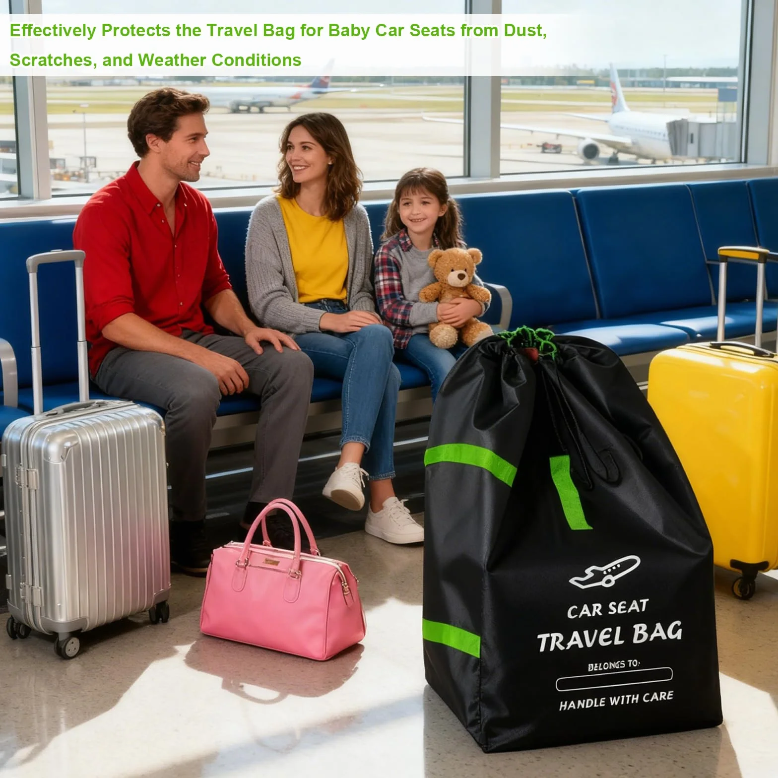 LPZMPZ Borsa per seggiolino auto Borsa per seggiolino per aereo Borsa da viaggio per seggiolino auto Gate Check Borsa per seggiolino auto Borsa per seggiolino per auto Borsa da viaggio per aereo Borsa