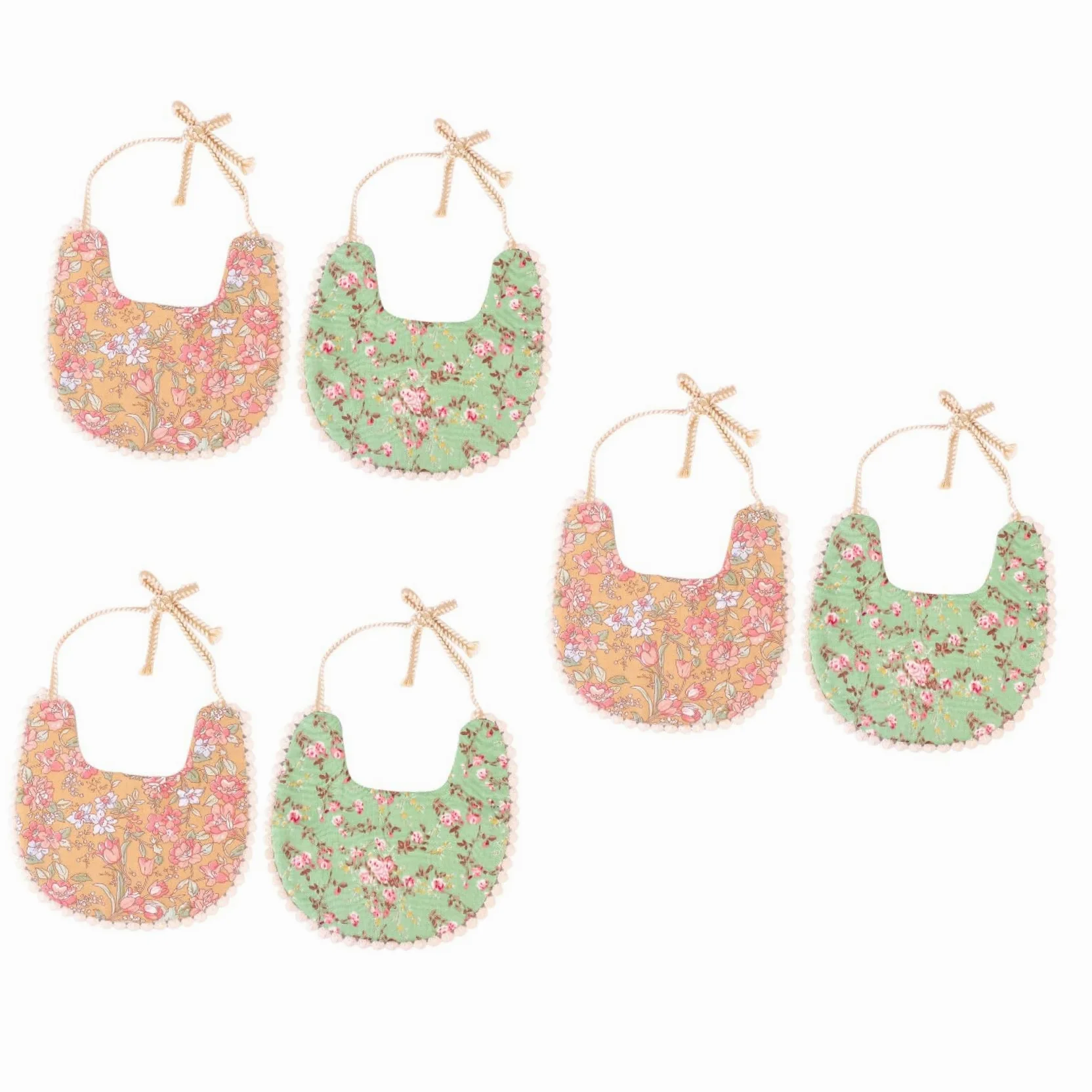 ibasenice 4 Pezzi Bavaglini Unisex Bavaglino Per Bambina Bavaglino Neonato Bavaglino Bava Asciugamano Bavaglino Lavabile Bavaglino Doppio Strato Uomo E Donna Cotone Oltre Il 95%