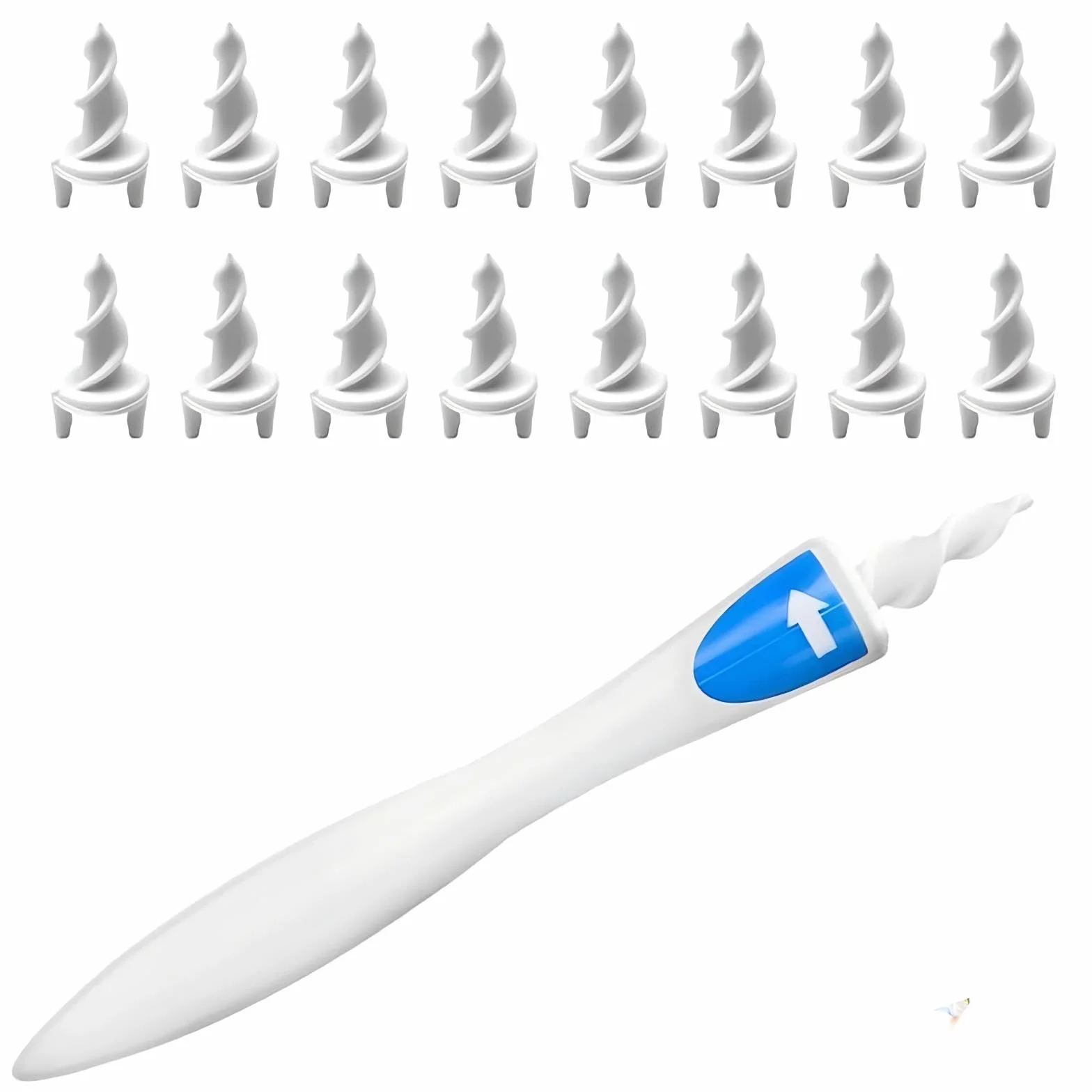 Kit Rimozione Cerume con 16 Punte – Pulitore Orecchie a Spirale 360° in Silicone Morbido, Strumento Auricolare Sicuro e Riutilizzabile, Pulizia Orecchie Delicata e Facile