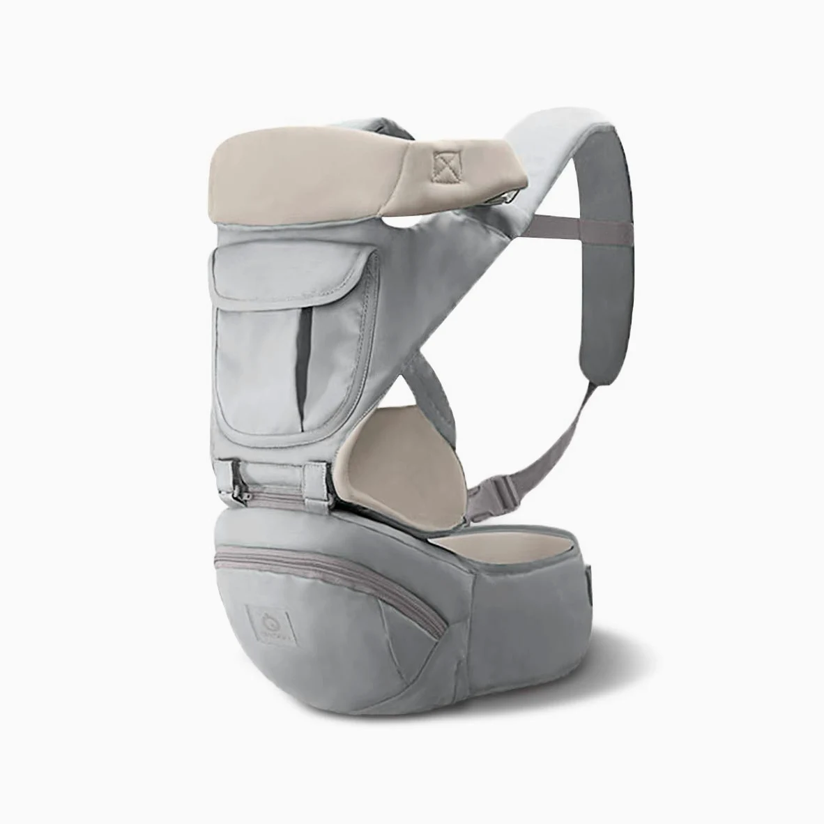 SONARIN 3 in 1 Multifunzione Hipseat Marsupio Baby Carrier,Porta bebè,Portantina per bebè,Tutte le stagioni,Ergonomico(Grigio)
