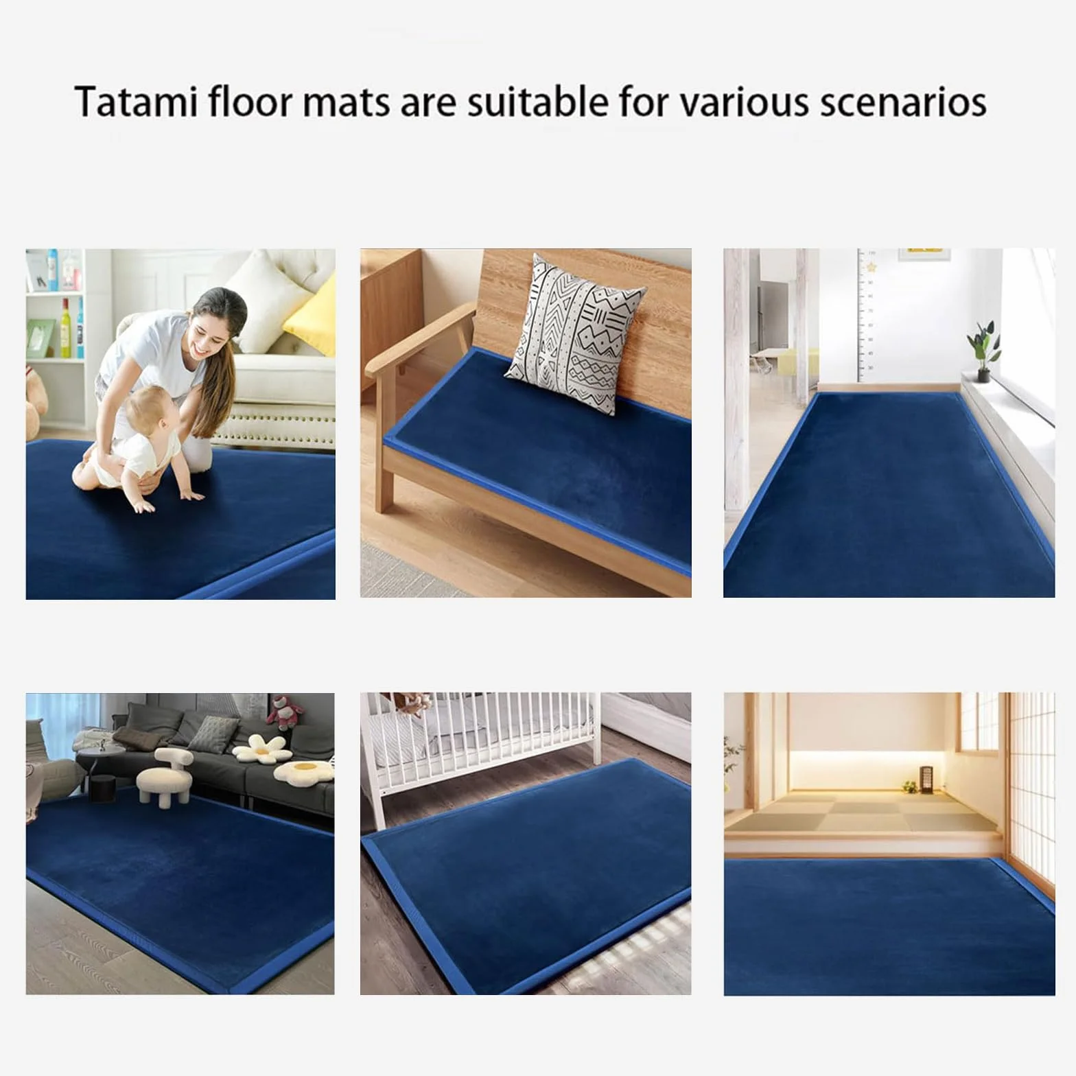 Tappeto in Velluto Corallo Morbido,Moderno, Lavabile, Perfetto per Yoga,Esercizio Fisico e Gattonare,Tappeto Salotto,Scendiletto per Bambini Tatami 2cm-C- 80 * 200cm