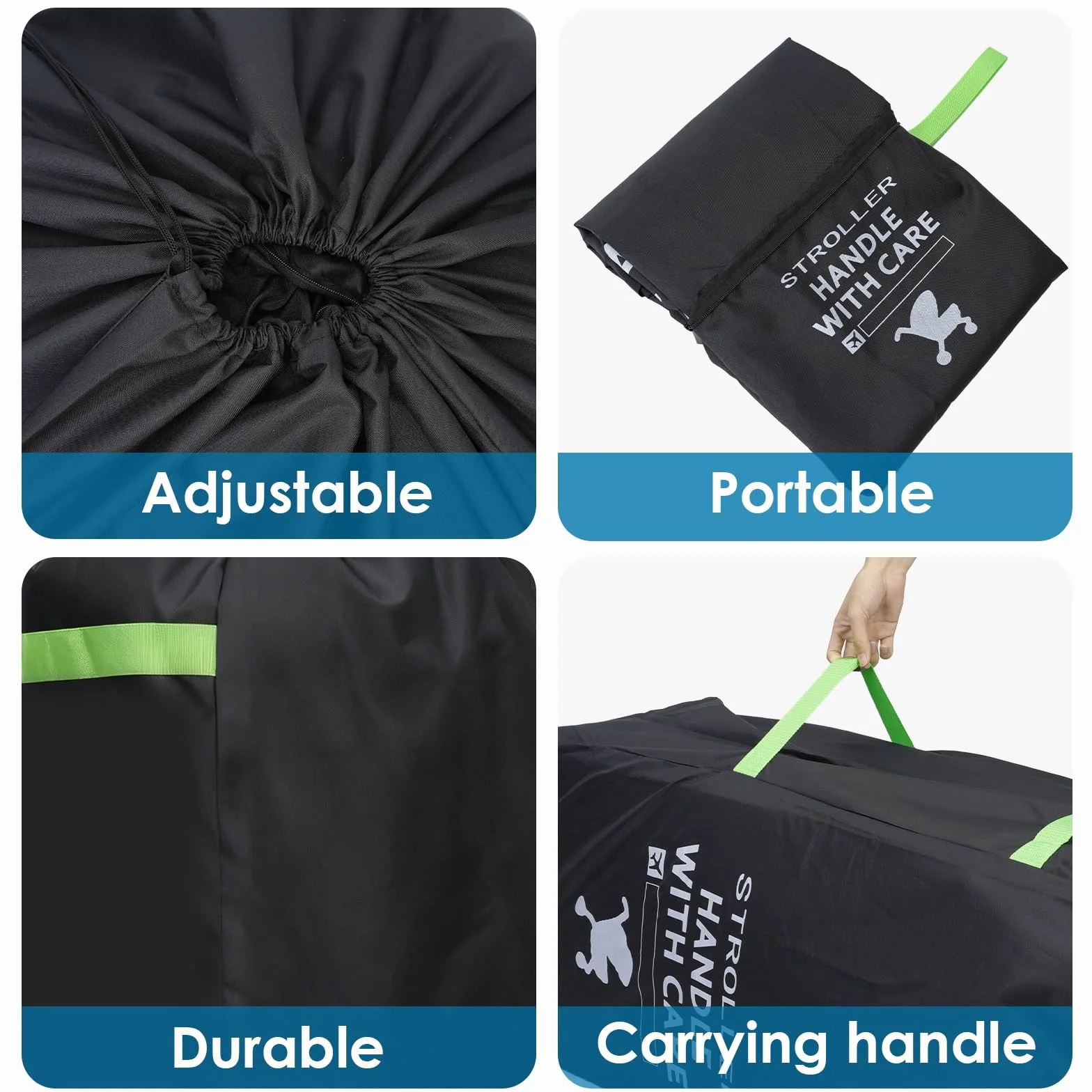 Vicloon Borsa da Viaggio per Passeggino,Borsa da Trasporto per Carrozzine,Borsas per Seggiolino Auto Pieghevole,Borsas passegginos,per Passeggino Impermeabile per Aereo Gate Check e Stoccaggio