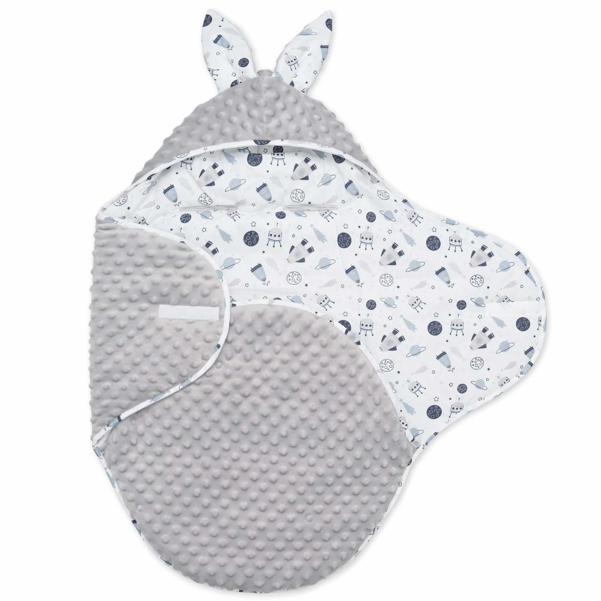 ELIMELI Coprigambe per ovetto – Coperta invernale per seggiolino auto, passeggino e passeggino con imbottitura, universale per esempio Maxi Cosi, coperta per passeggino (grigio – Cosmo)