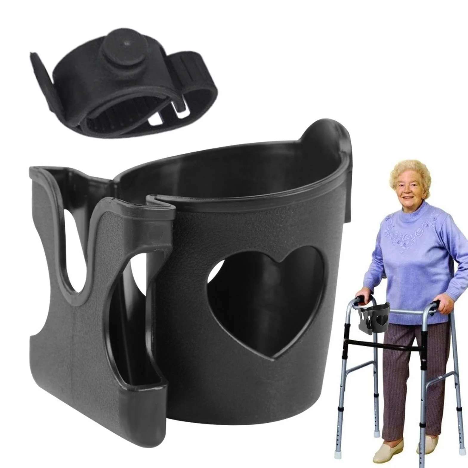 Porta della di scooter - Coppa passeggino e supporto per telefono, supporto per bottiglia regolabile | Carrier di bevande universali per scooter elettrici, sedie a rotelle, bici e camminatori, i