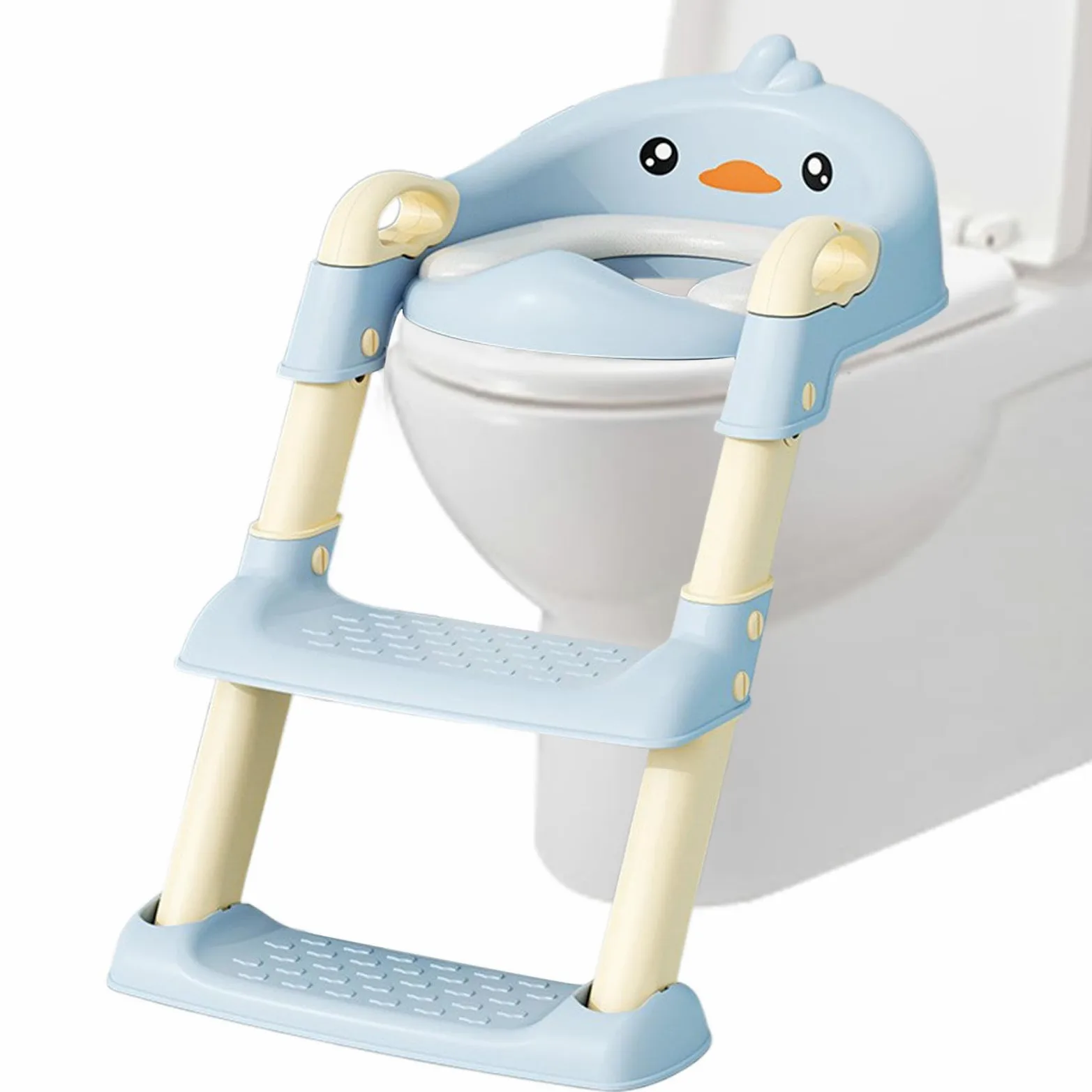 Scaletta WC per Bambini Scaletta Ergonomica Bambini Con Disegni Cartoon | Portatile Per Bambine e Bambini Forniture Addestramento Vasino Confortevole per Piccoli Bagno WC Cartoon