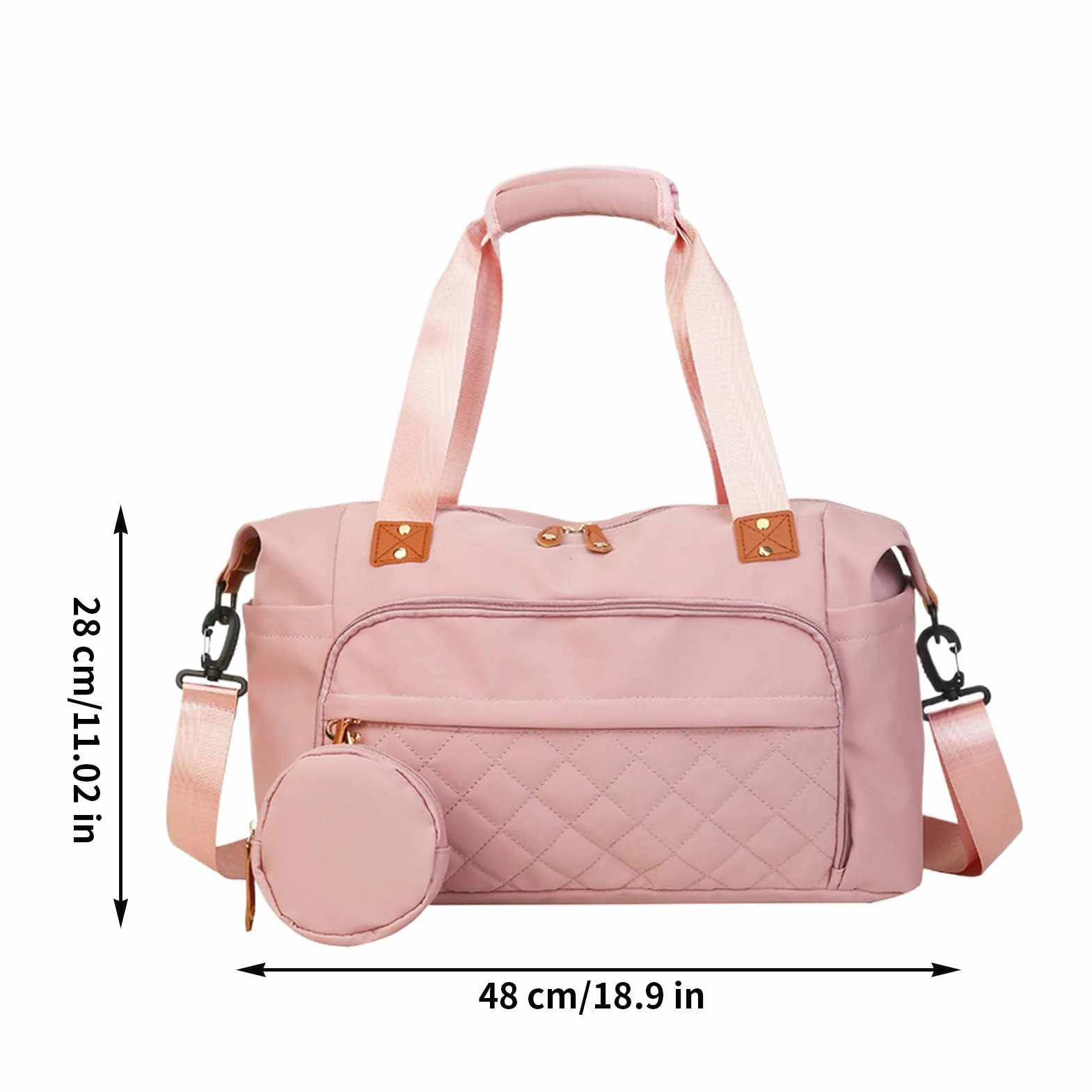 Spaziosa borsa organizer per pannolini, borsa fasciatoio per sezioni laterali isolate, accessorio in tessuto resistente all'acqua con fasciatoio, contenitore per le forniture, zaino per genitori