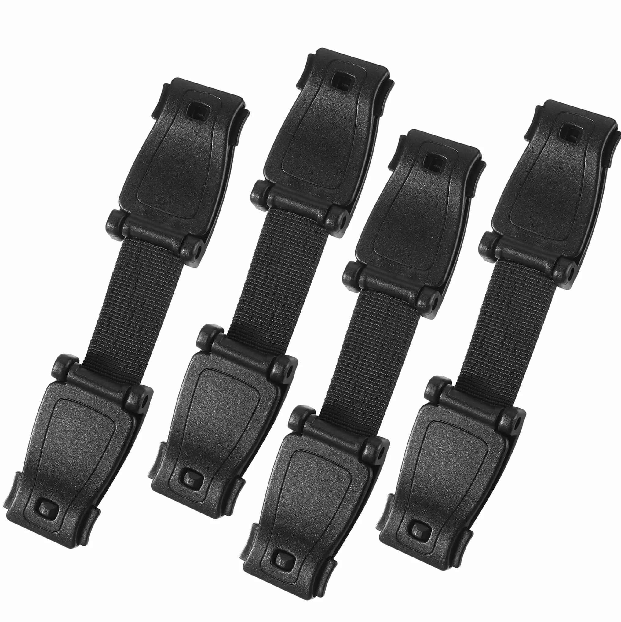 4 Pezzi Fibbia Di Sicurezza Seggiolino Auto, Fibbia Gancio Cintura Seggiolino Auto Bambino, Clip Bambino Cintura Di Sicurezza Auto per Seggiolini e Passeggino (Nero)