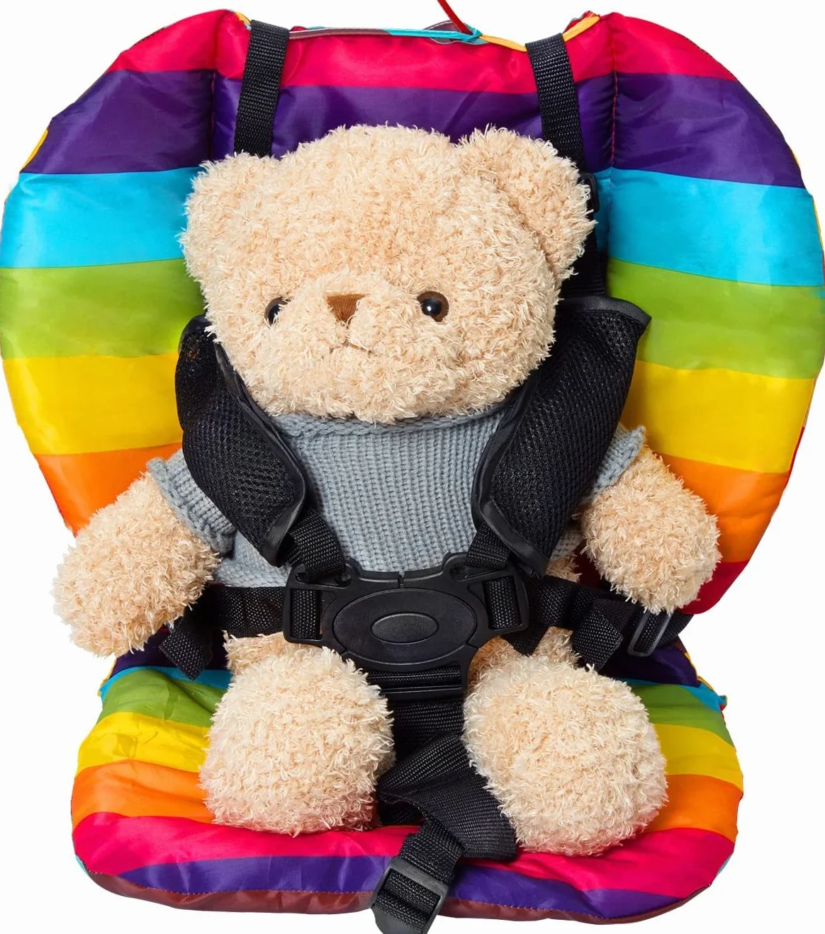 HBselect Cintura di Sicurezza per Bambini, 5 Punti Imbracatura per Passeggino Cinghia Sicurezza Regolabile Universale per Seggiolone Passeggino Carrozzina (Nero)
