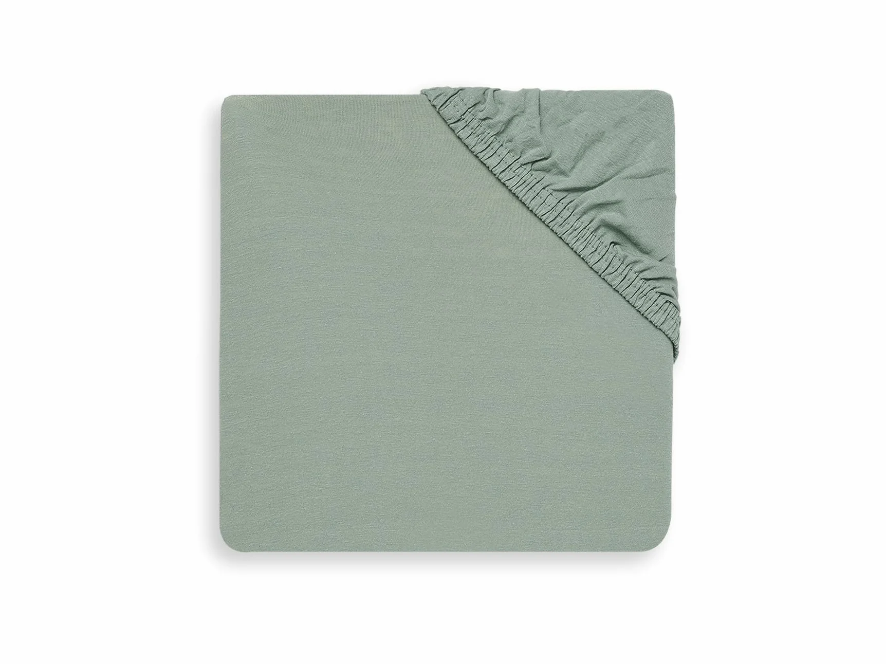 Jollein Lenzuolo in jersey con angoli elasticizzati per neonati, 100% cotone, 60 x 120 cm, verde 511-507-00095