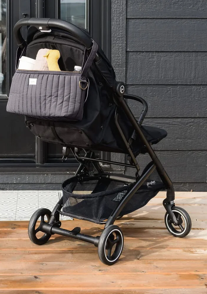 3 Sprouts - Borsa Passeggino Universale - Organizer per Passeggino, Borsa Carrozzina Neonato - Leggera e Versatile, Ideale per Neonati e Bambini - Grigio