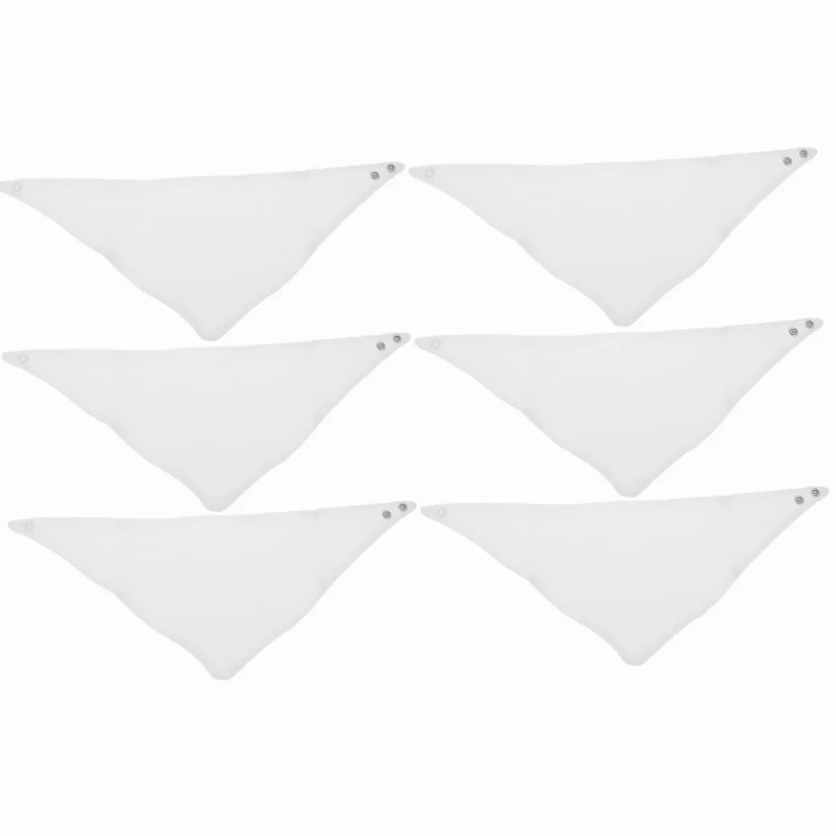 ifundom 6pezzi Bavaglini Triangolari Regolabili Per Cotone Assorbente Asciugamani Per Saliva Impermeabili Per Mesi Per Genitori