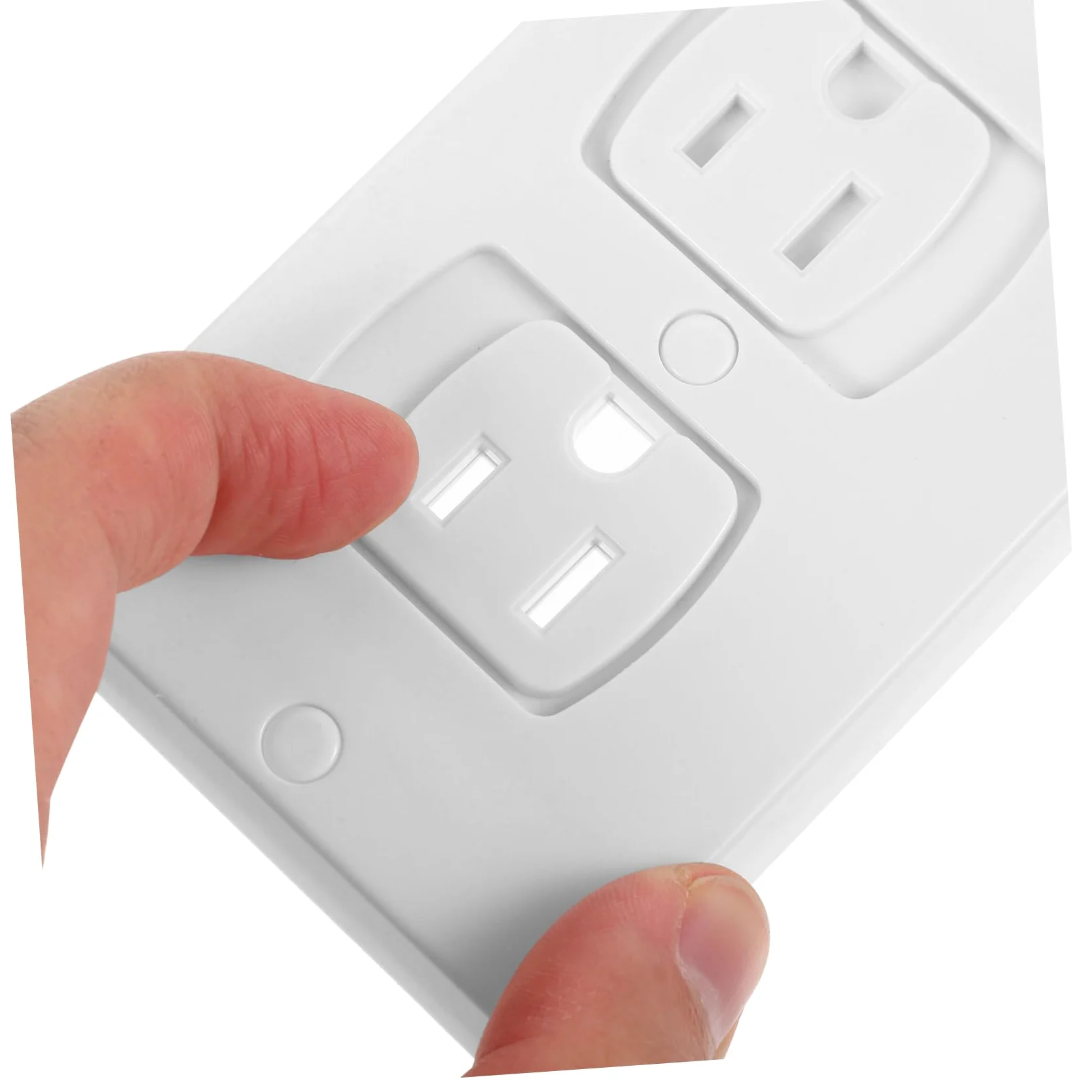 TOYANDONA 10pezzi Copriprese Elettriche in Abs Coprispine Di Sicurezza Per Ragazzo Ragazza Ragazza Tappi Per Prese Muro Con Viti Isolati e Resistenti Per Proteggere Le Prese Domestiche