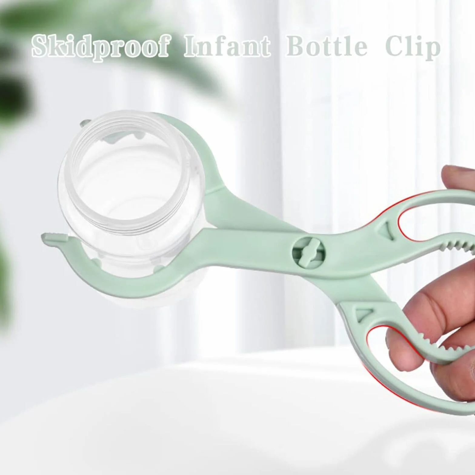 2 pz antiscivolo allattamento bottiglia calda capezzolo ciuccio Tong Silicone Baby Safety Bottle Holder Skidproof Infant Bottle Clip per Anti scottatura