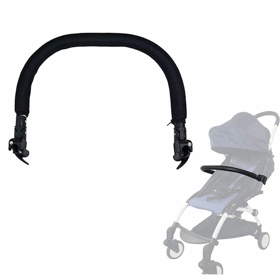 Staffa di protezione universale per carrozzina Gruccia di sicurezza per passeggino, Baby Trolley Bumper Grip Maniglia Passeggino Regolabile Pushchair Bumper Bar Accessori Per Baby