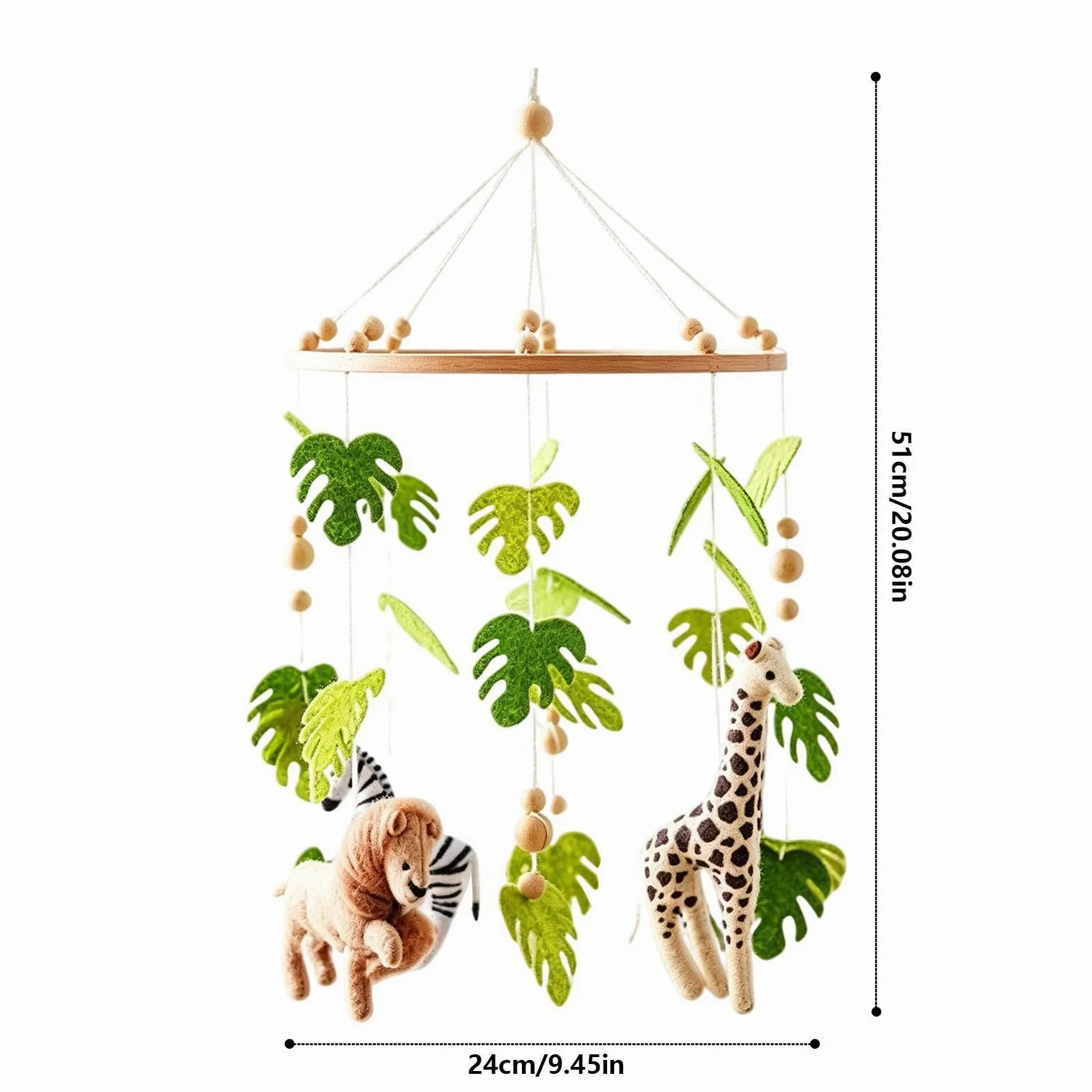 Mobile per culla, giocattolo sensoriale per lo sviluppo di animali | Campana calmante per lettino, casa, appartamento, camera da letto, soggiorno, sala giochi, asilo, dormire