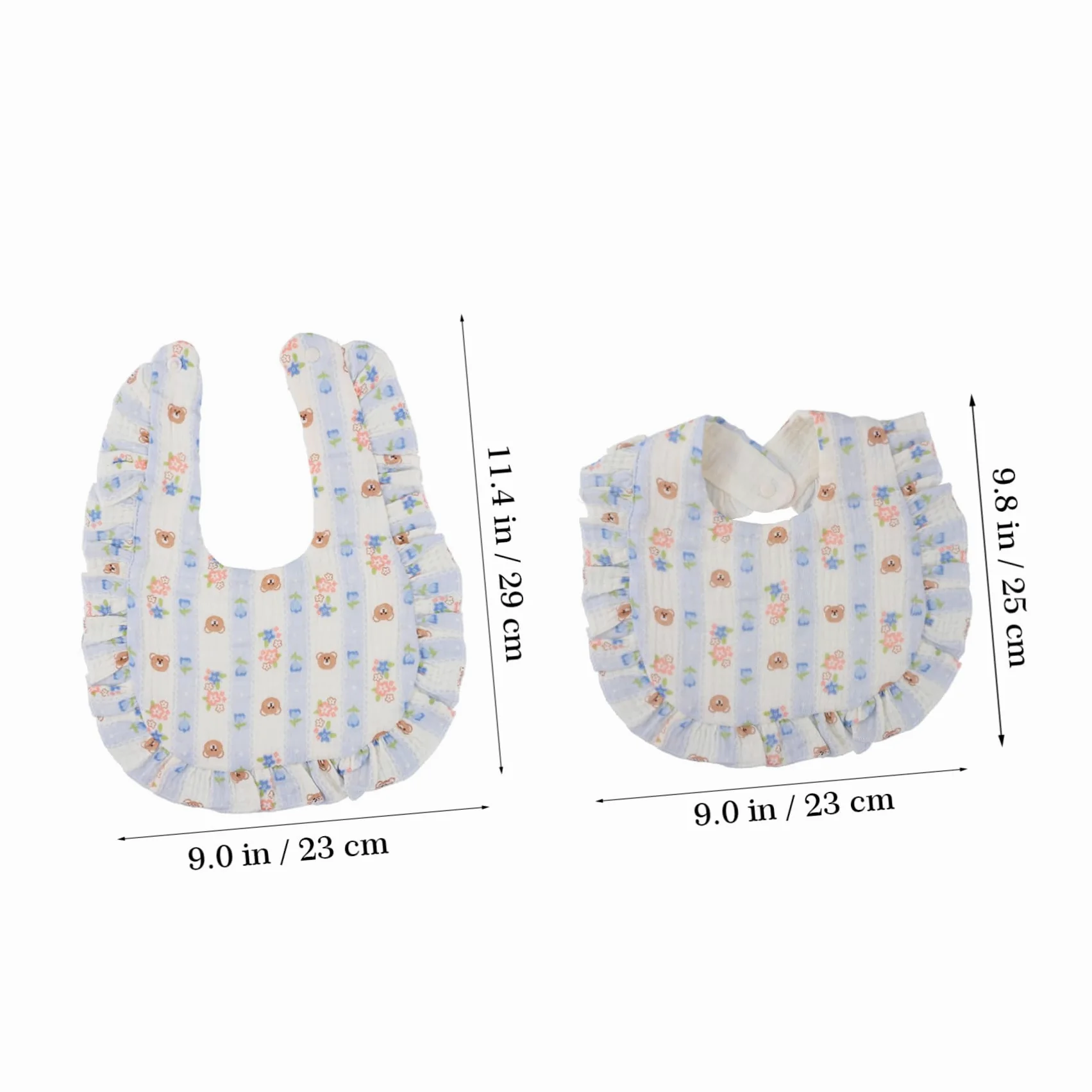 VALICLUD 12pezzi Bavaglini Per Muslin Bavaglini Assorbenti Per e Unisex Design e Chiusura Morbidi e Facili