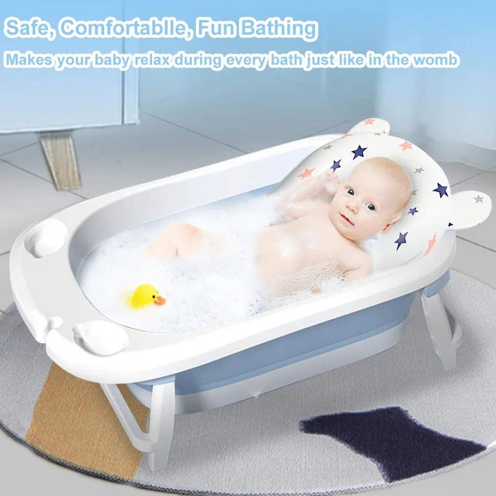 Cuscino Bagnetto Neonato, Cuscino Per Bagnetto, Vasca Per Neonato, Tappetino Per Il Bagnetto, Materassino Galleggiante Neonato Bagnetto Regolabile Per Neonati 0-12 Mesi Seggiolino Per Bagnetto