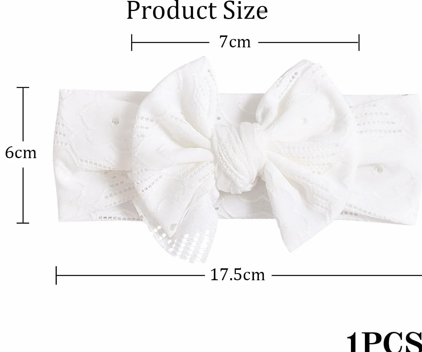 Fascie per Turbante Neonato, Fascia Capelli Bambina, Fasce Bambina Neonata Elastica Nylon Fascia Neonato, Bambina Fascia per Capelli con Fiocco Morbido, Fascia Capelli Neonata Battesimo Bambina