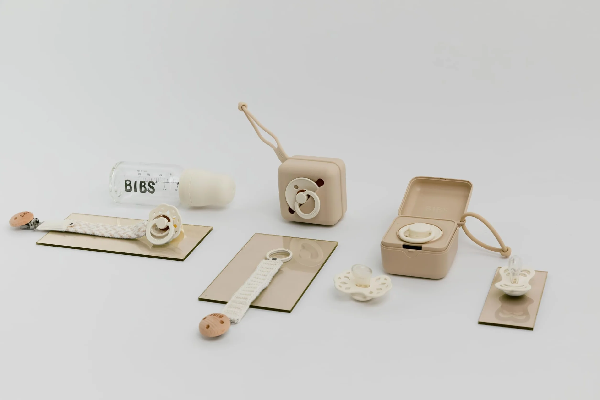 Set di tappi per biberon BIBS - Senza BPA, include tappo, chiusura di sicurezza e tappo a vite - Compatibile con i biberon BIBS (acquistabili separatamente) - Woodchuck