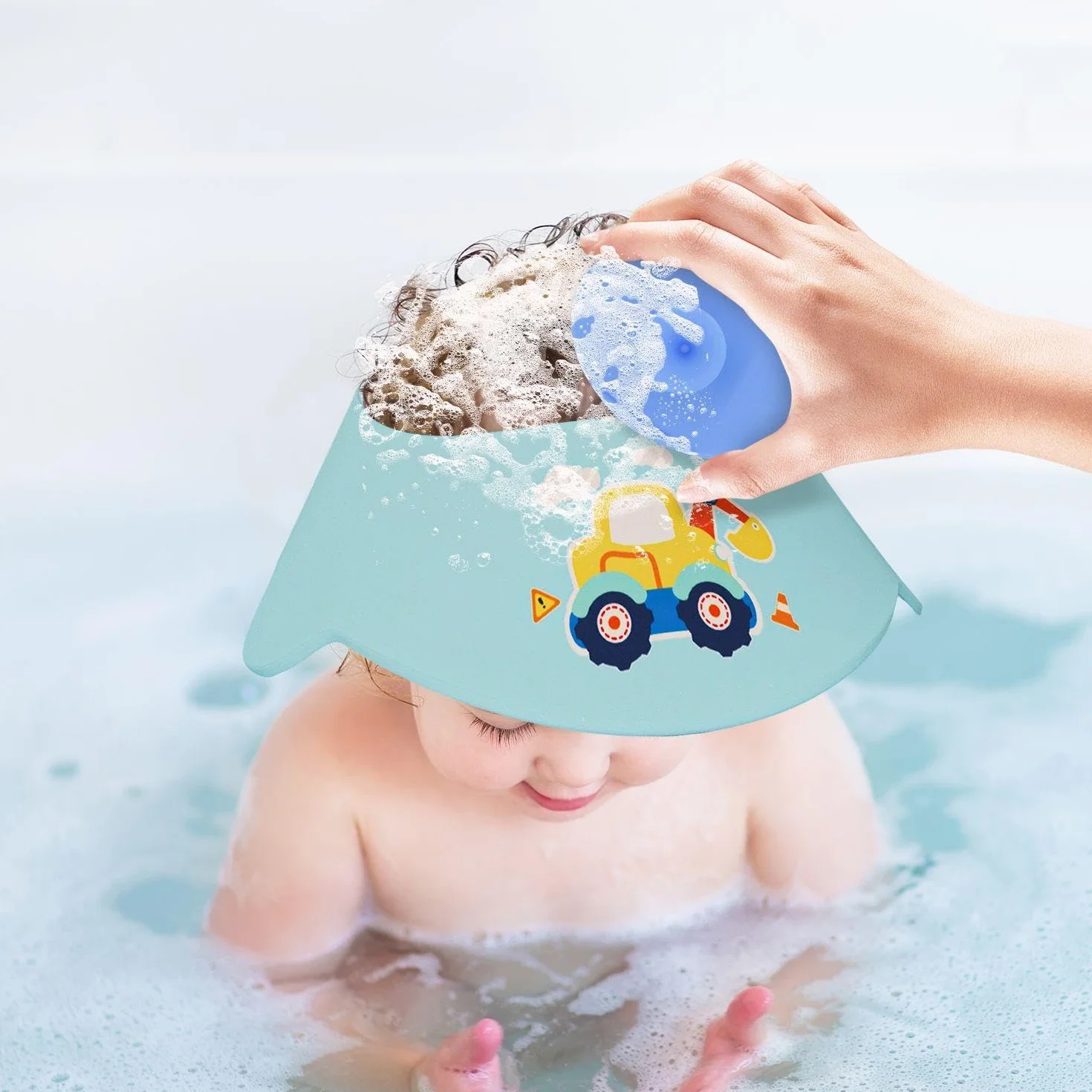 2 Pezzi Tappi Per La Doccia, 2 Pezzi Di Massaggio, Cartoni Gravi, Protezione Degli Occhi, Protezione Dell'Orecchio, Doccia Per Bambini E Lavaggio Per Capelli Impermeabili.