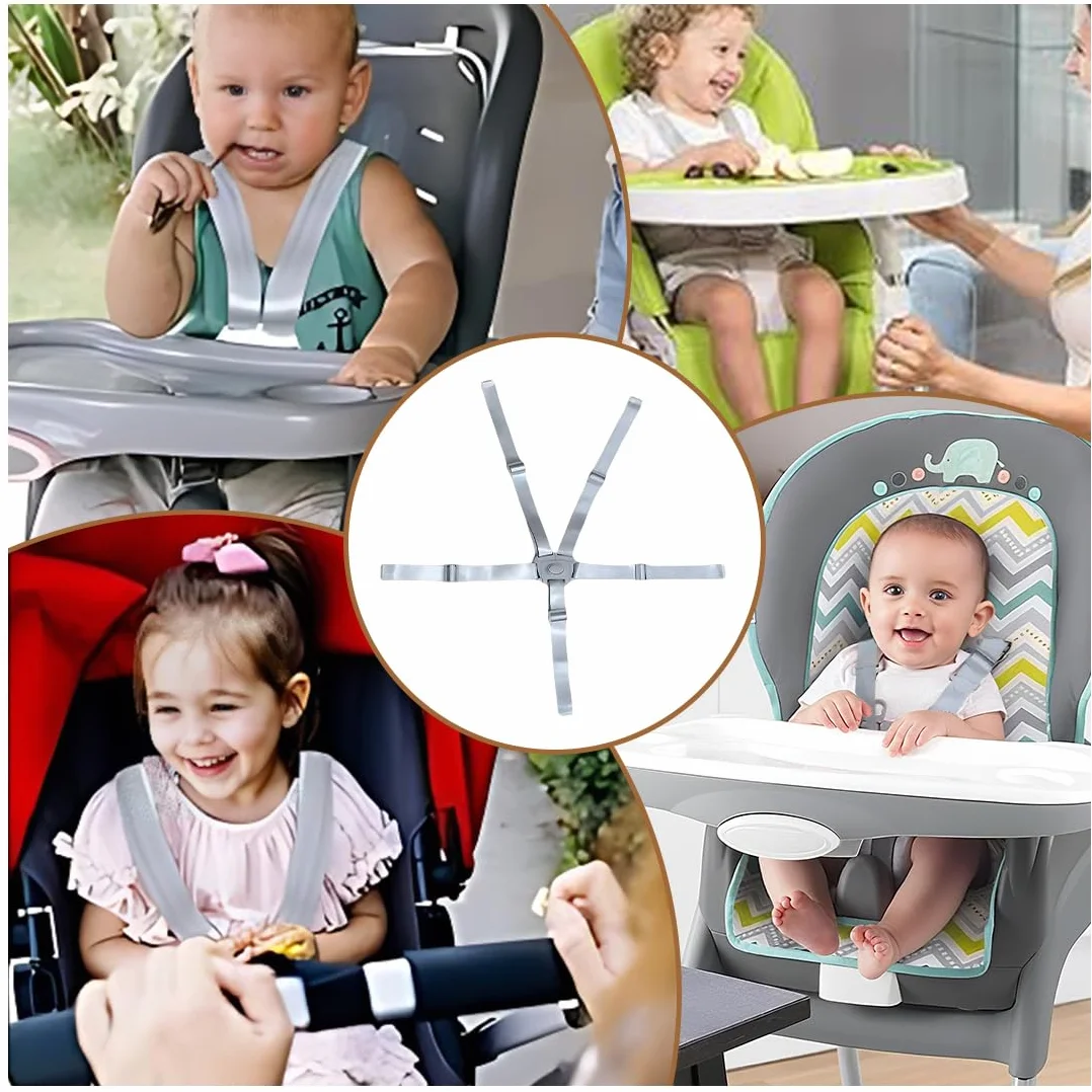 Cintura Di Sicurezza Cinture Universali Per Seggiolone Imbracatura Per Seggiolone Cinghie Per Seggiolone A 5 Punti Regolabile Cintura Di Sicurezza Per Bambini Per Seggiolone Passeggino
