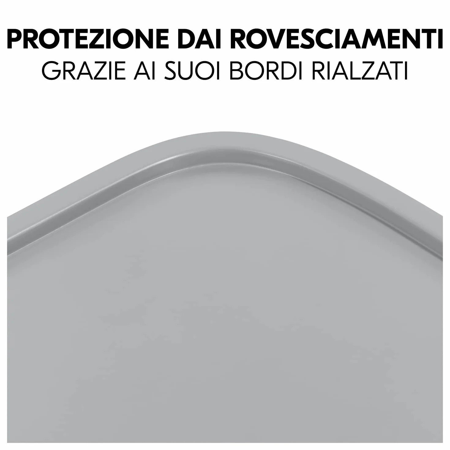 hauck Vassoio Seggiolone Alpha Wooden Tray - Vassoio in Legno di Faggio Cert. FSC, per Seggiolone Pappa Alpha+ e Beta+, Bordo Rialzato - (Grigio)