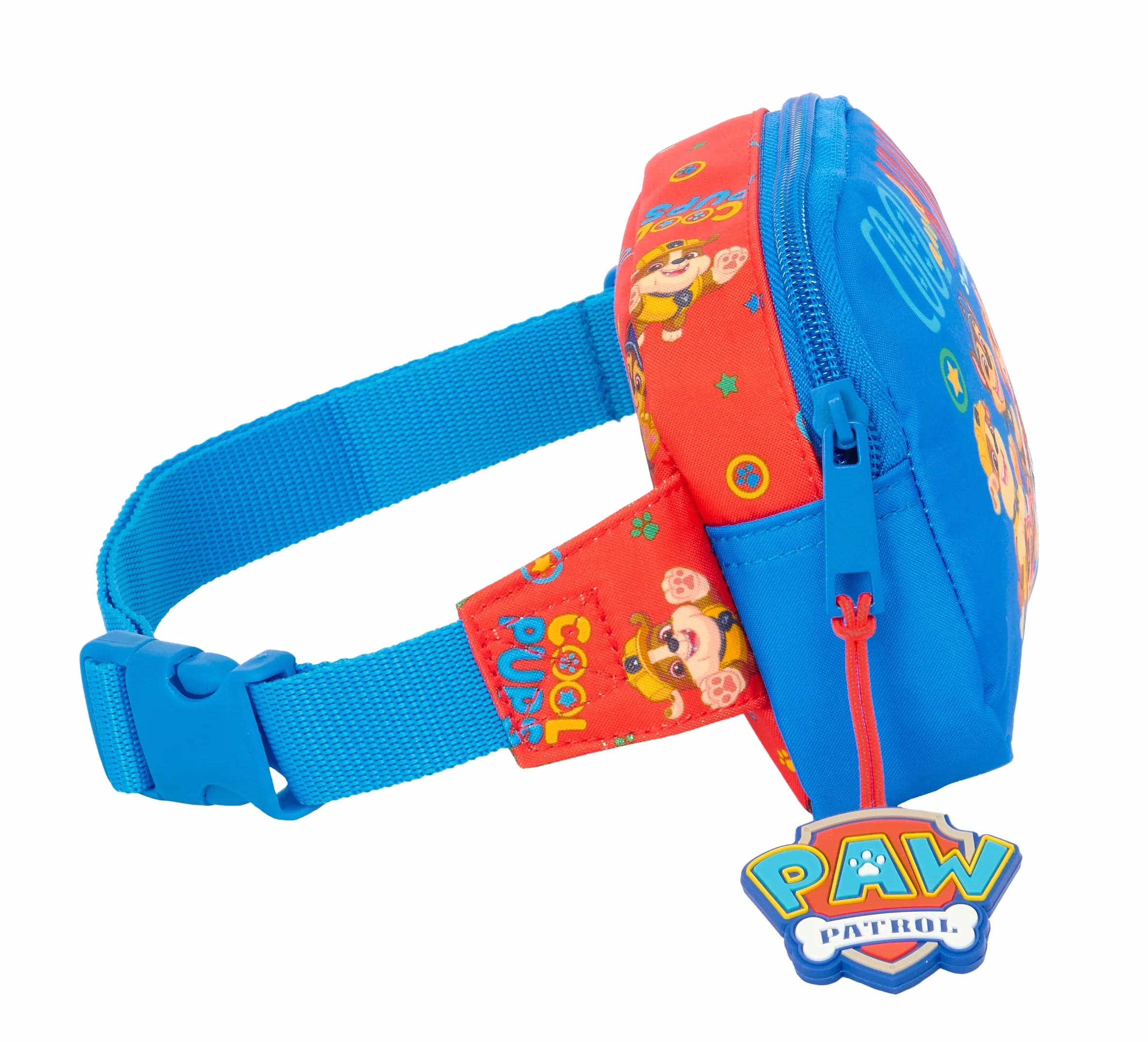 PAW PATROL COOL - Marsupio per bambini, ideale per giovani e bambini di diverse età, comodo e versatile, qualità e resistenza, 14 x 4 x 11 cm, Rosso/blu, M, Casual