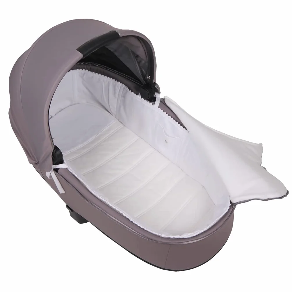 Custodia per navicella Cybex Priam/E-Priam Carry Cot Pique Bianco. (100% cotone) - Pareti imbottite