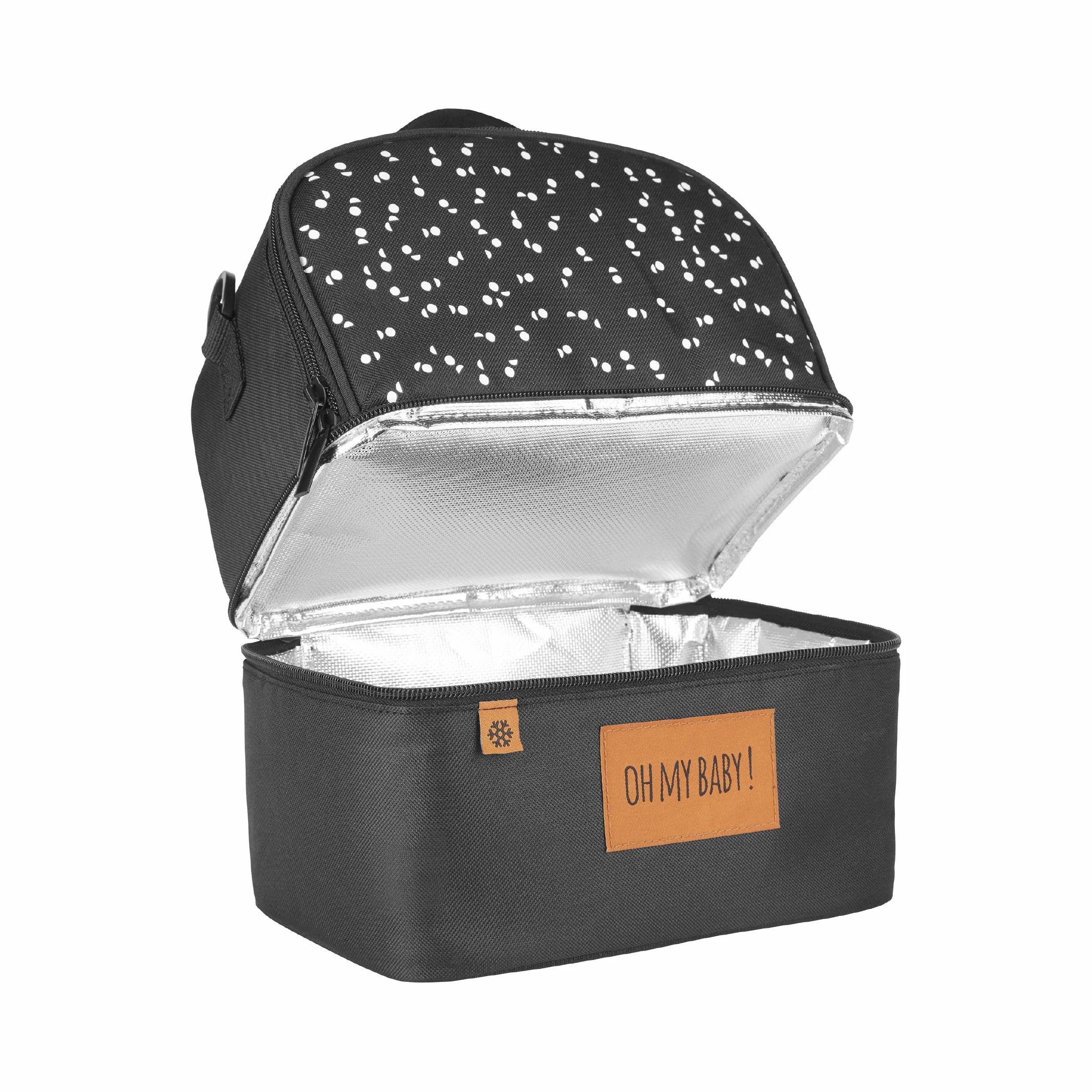 Badabulle B043304 Borsa Porta Pappa Termica Multitasche Pick e Go, Alluminio