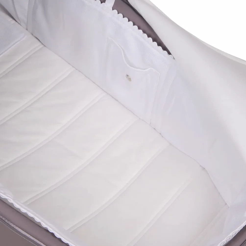 Custodia per navicella Cybex Priam/E-Priam Carry Cot Pique Bianco. (100% cotone) - Pareti imbottite