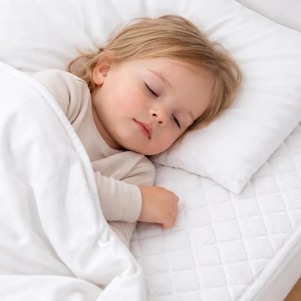 Coprimaterasso Per Lettino in Pile per Maggiore Comfort e Calore nel lettino| 120 x 60 cm | Vello Traspirante e Rovescio in Imbottitura di Qualità Con Cinghie sui Bordi - Fatto in Portogallo
