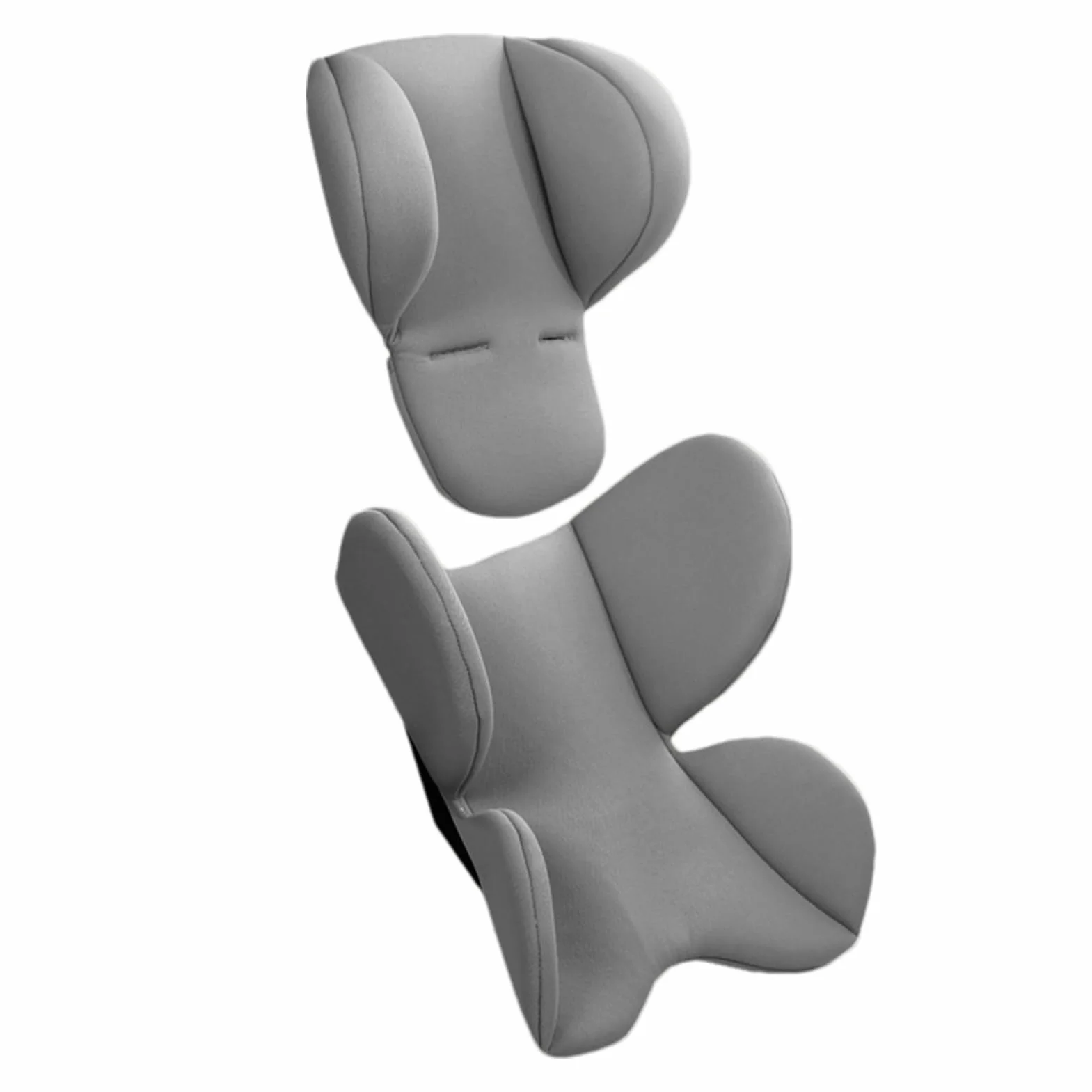 Generisch Riduttore per seggiolino per bambini, antiallergico, inserto per seggiolino auto (47 x 35 cm + 36 x 32 cm, include testa, un supporto per il corpo e la schiena)