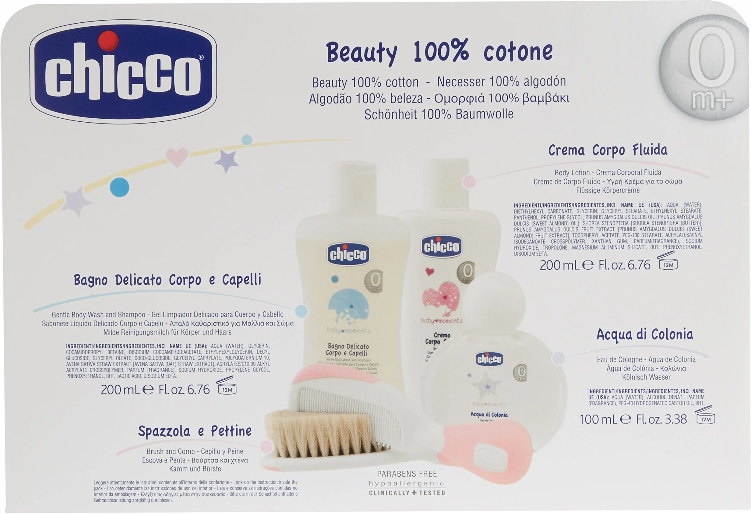 Chicco Baby Moments Beauty All-You-Need Cofanetto Regalo, Bimba, Rosa