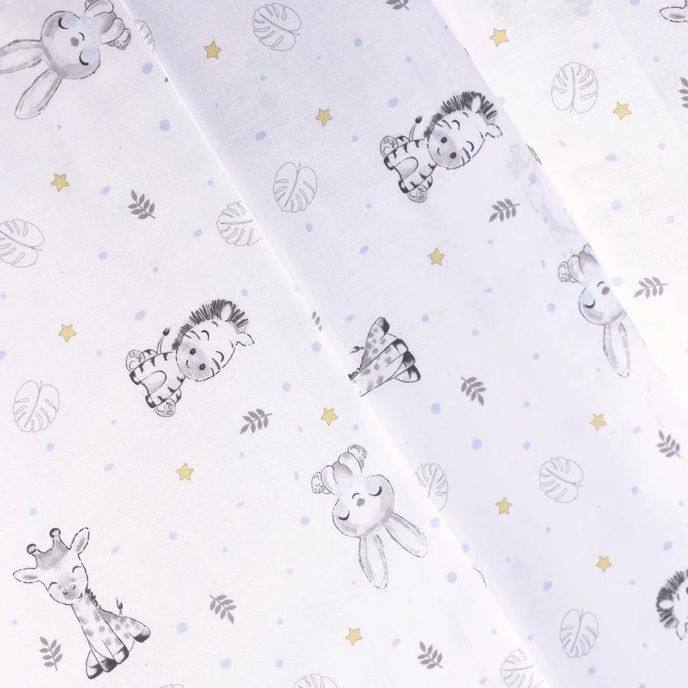 Set di 3 Lenzuola per Mini Culla Neonato KOALA en blanco azul · 100% COTONE · Lenzuolo per Mini Lettino