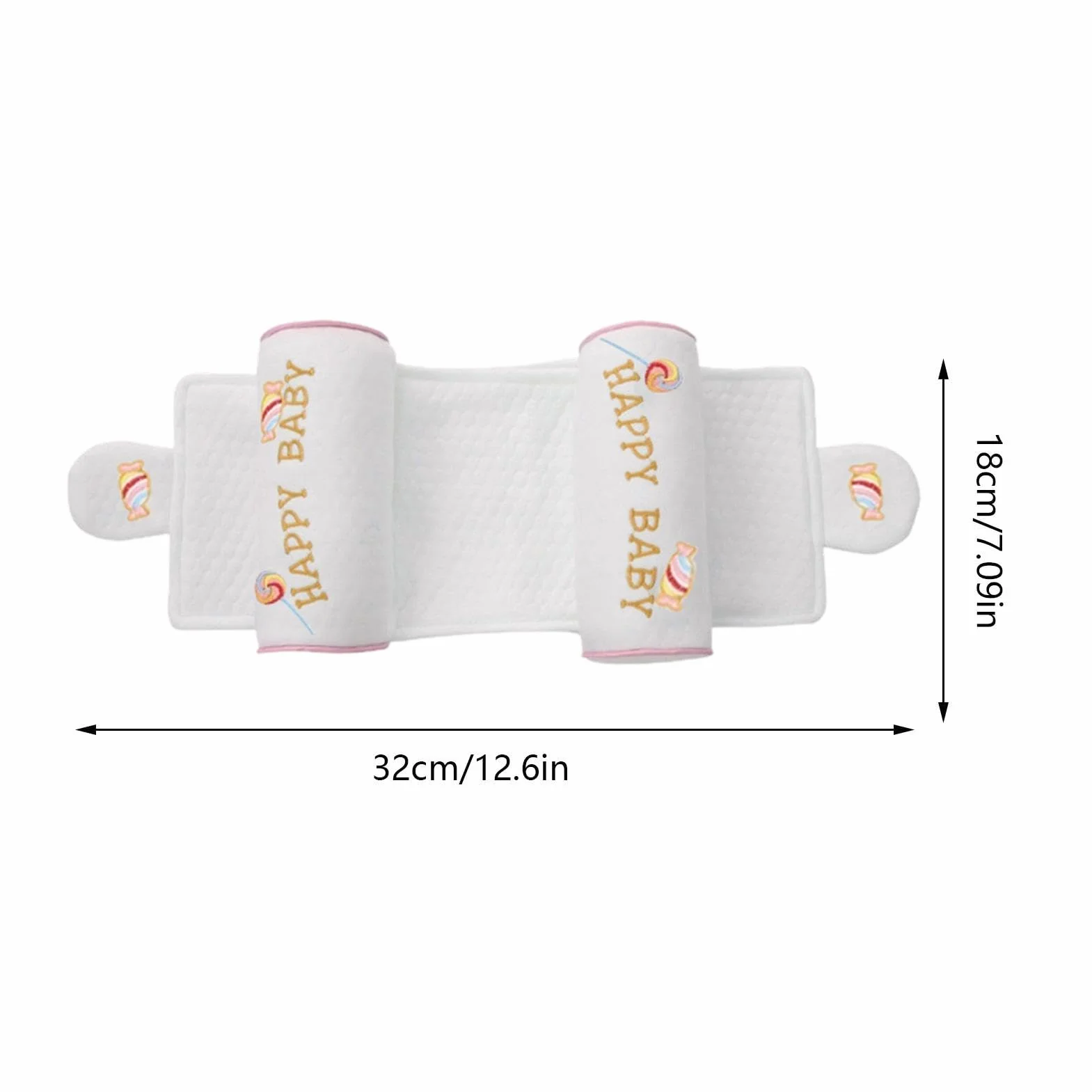 Cuscino Testa Piatta,Traspirante Ergonomico Portatile | Cuscino Bambini Prevenzione Testa Piatta,Riposo E Comfort Casa Viaggio Passeggino Camera Da Ospedale