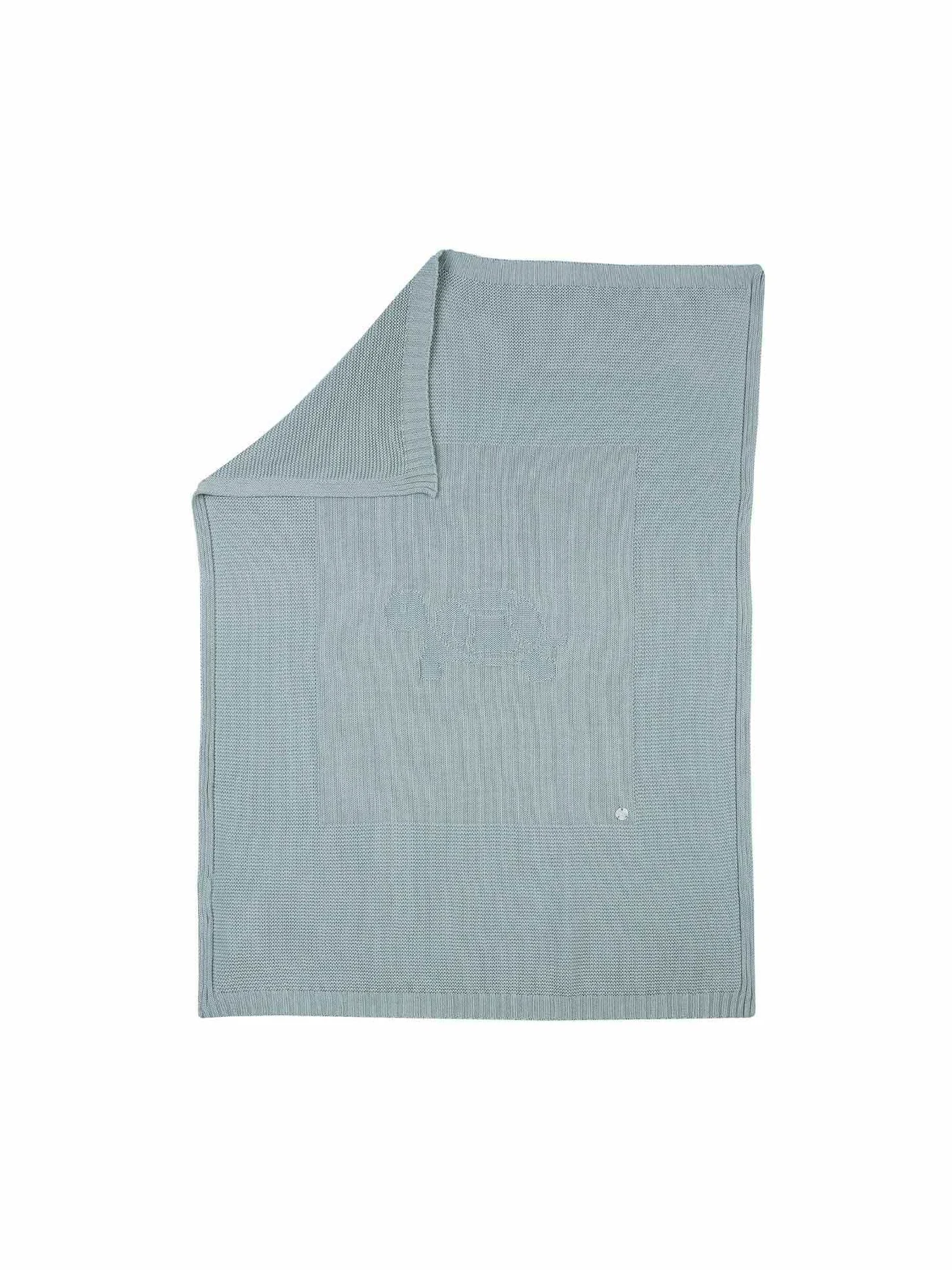 Chicco, Coperta in cotone organico per neonati con Tartaruga, 86x68cm, Verde