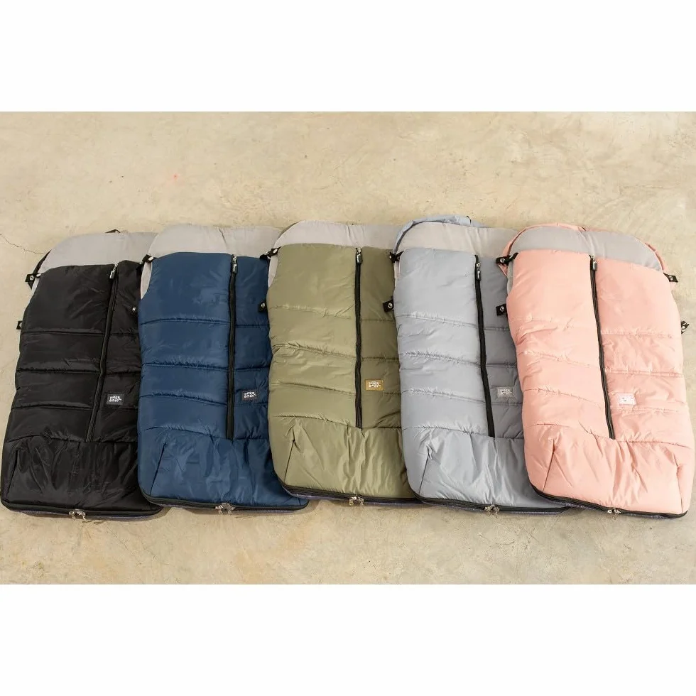 Sacco Passeggino Invernale Universale Interbaby | Copri Passeggino Universale Morbida | Sacco Termico per Ovetto Rimovibile, Doppia Apertura, Facile da Lavare, Materiali Anallergici, Rosa