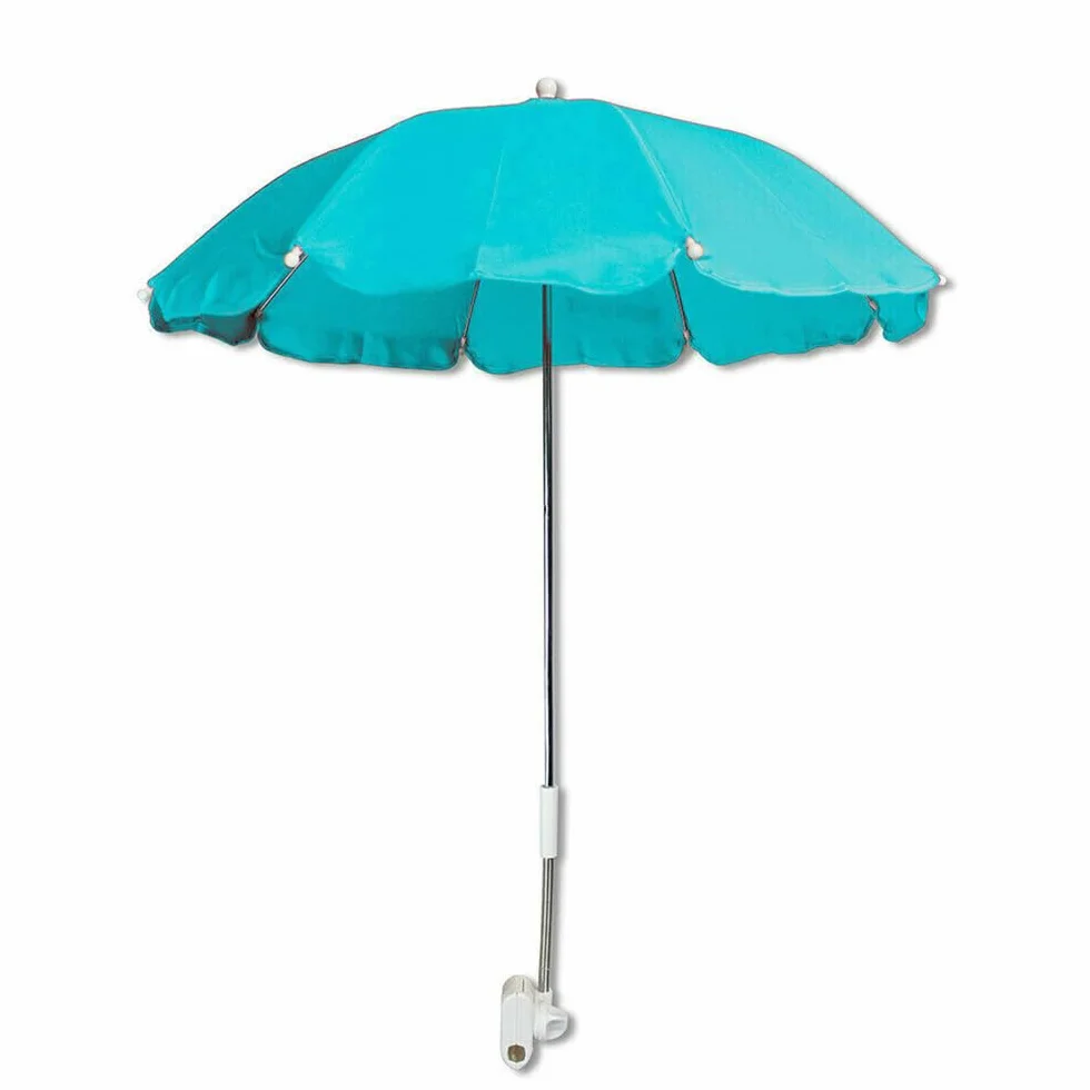 Vetrineinrete® Ombrellino per passeggino parasole ombrello Ø70 cm per carrozzina protezione dai raggi solari uv accessori per carrozzino verde acqua A29