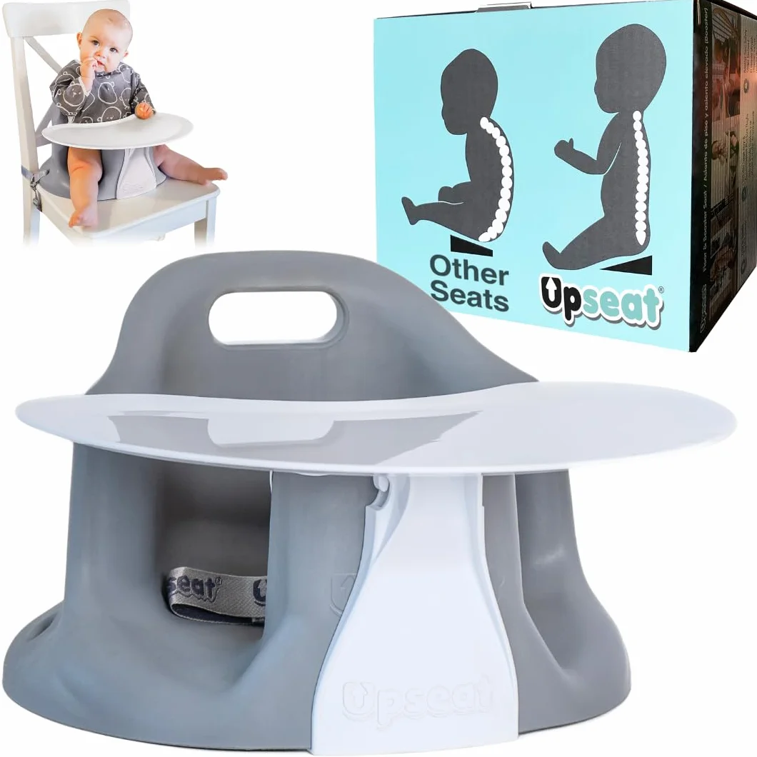 Upseat Rialzo per seggiolone con vassoio sviluppato con fisioterapisti (grigio)