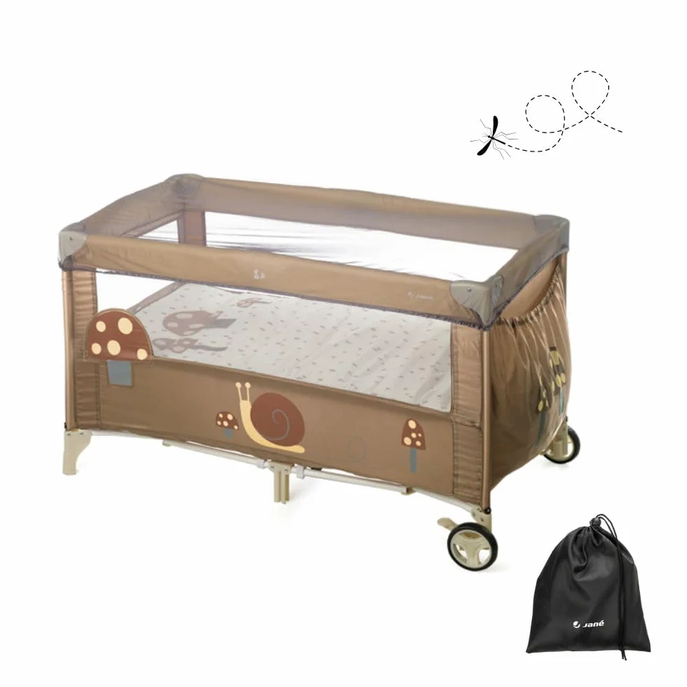 Jané Zanzariera Lettino da Viaggio Bambino Universale, Protezione Insetti, Traspirante, Facile Montaggio, 120x60 cm, con Borsa
