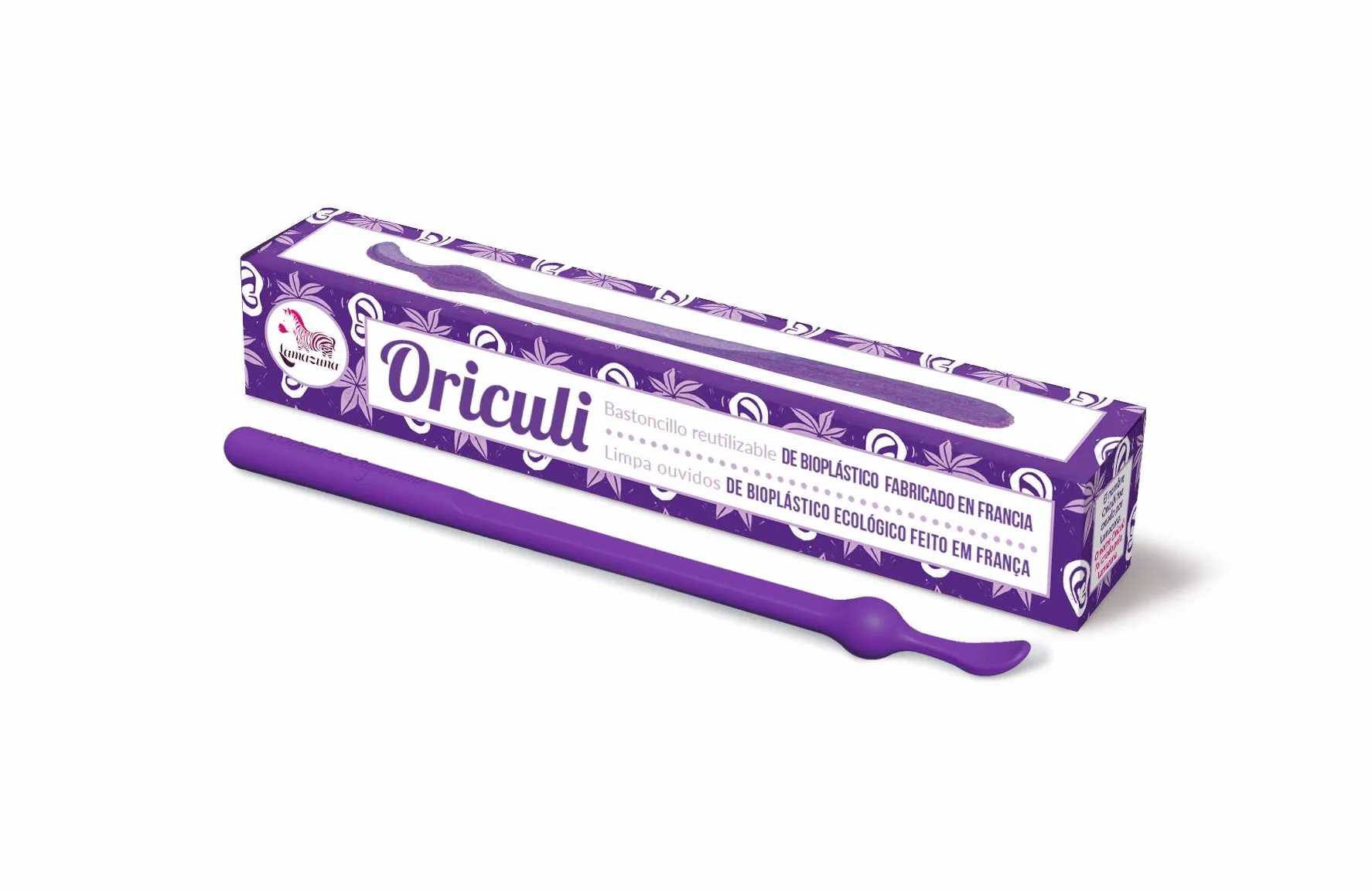 Lamazuna Oriculi - Bastone per orecchie riutilizzabile in bioplastica 50 ml