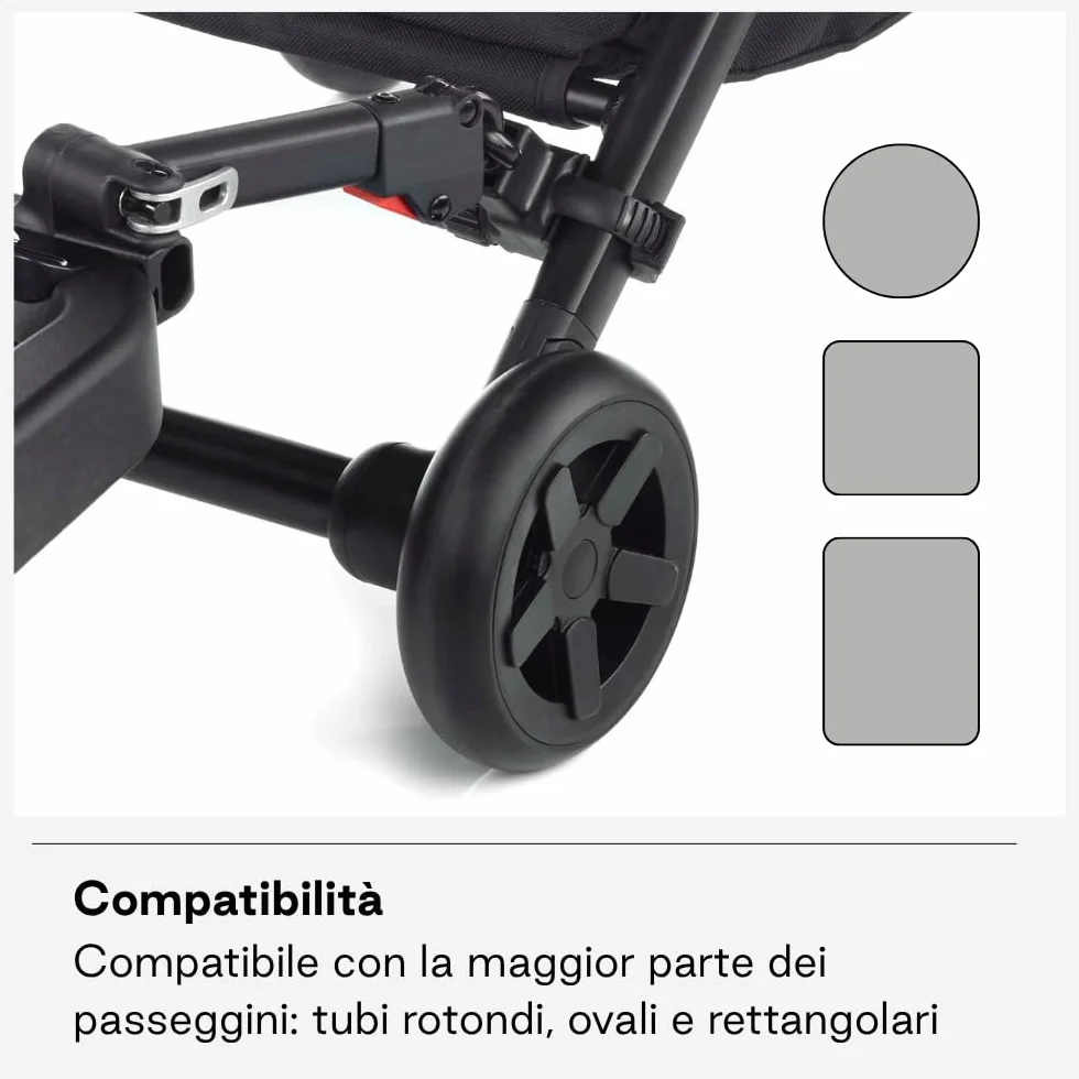 Jané Go Up Pedana Universale Per Passeggini, Per Secondo Bambino, Antiscivolo, 75 x 54 x 45 cm, 1 Kg, 4, 512 milliliters, 1 kilograms, 0, 1