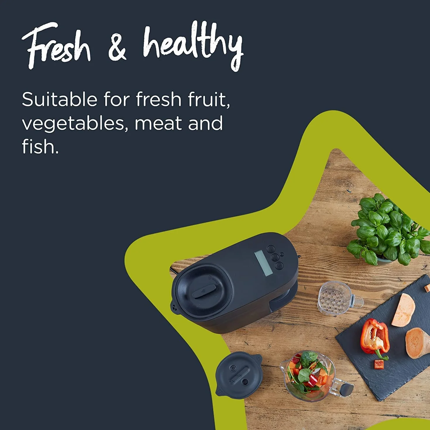 Robot da cucina marca Tommee Tippee. Modello TT STEAMER BABY FOOD MAKER - BLACK