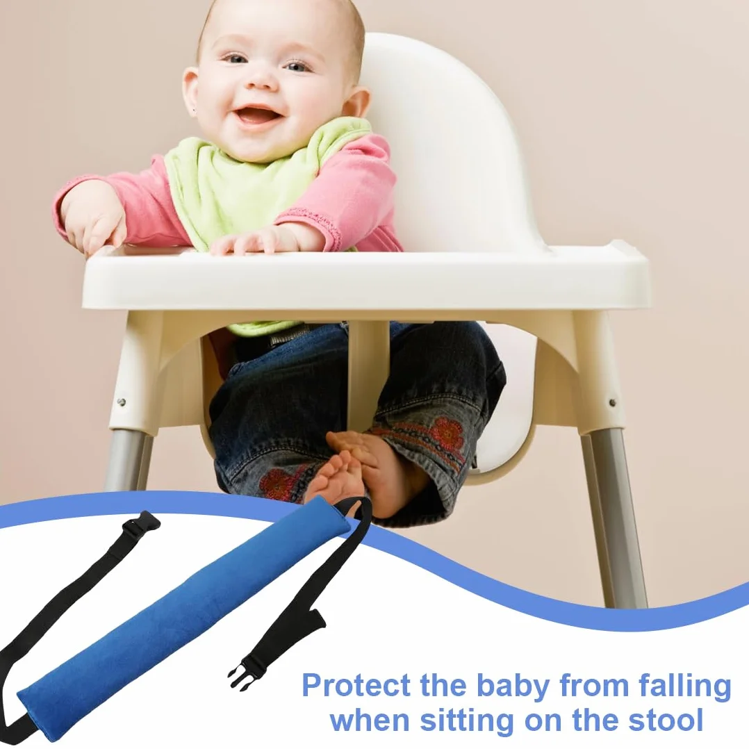 GXGM 1 Pezzi Cinture Seggiolone Pappa Universale, Cinturino Sicurezza Bambini, Cinghia Passeggino,Adatto Per Sdraietta Neonati, Sedie E Carrelli Per Stokke Tripp Trapp(blu.B)