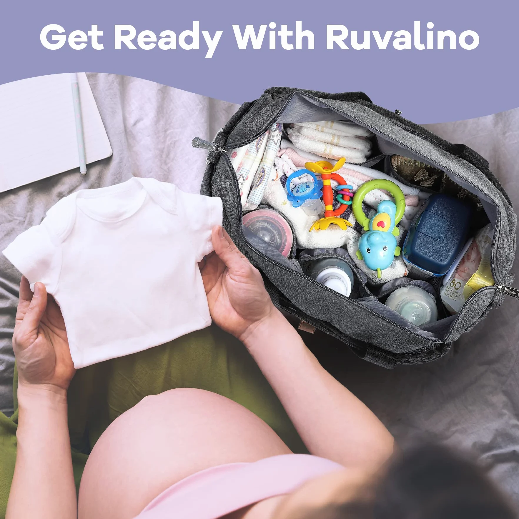 RUVALINO Borsa Fasciatoio Capiente da Viaggio Multifunzione
